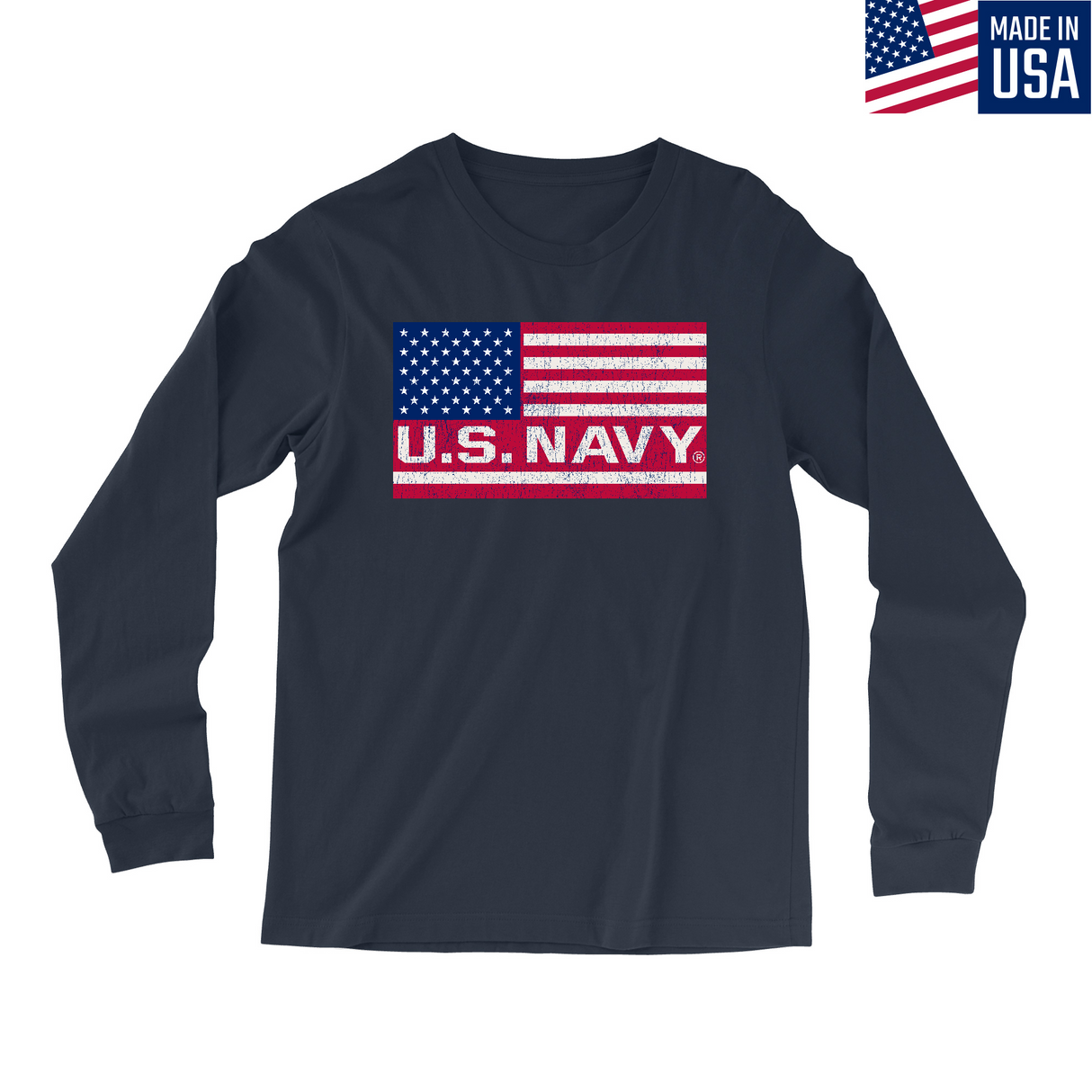 Mens Small Navy Style_Long Sleeve