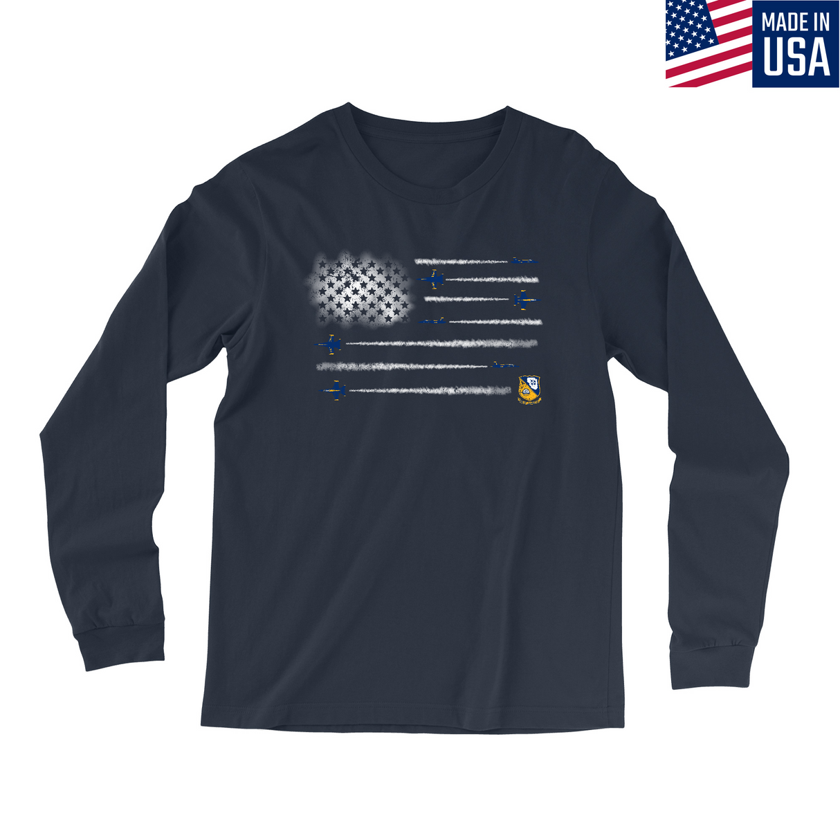 Mens Small Navy Style_Long Sleeve