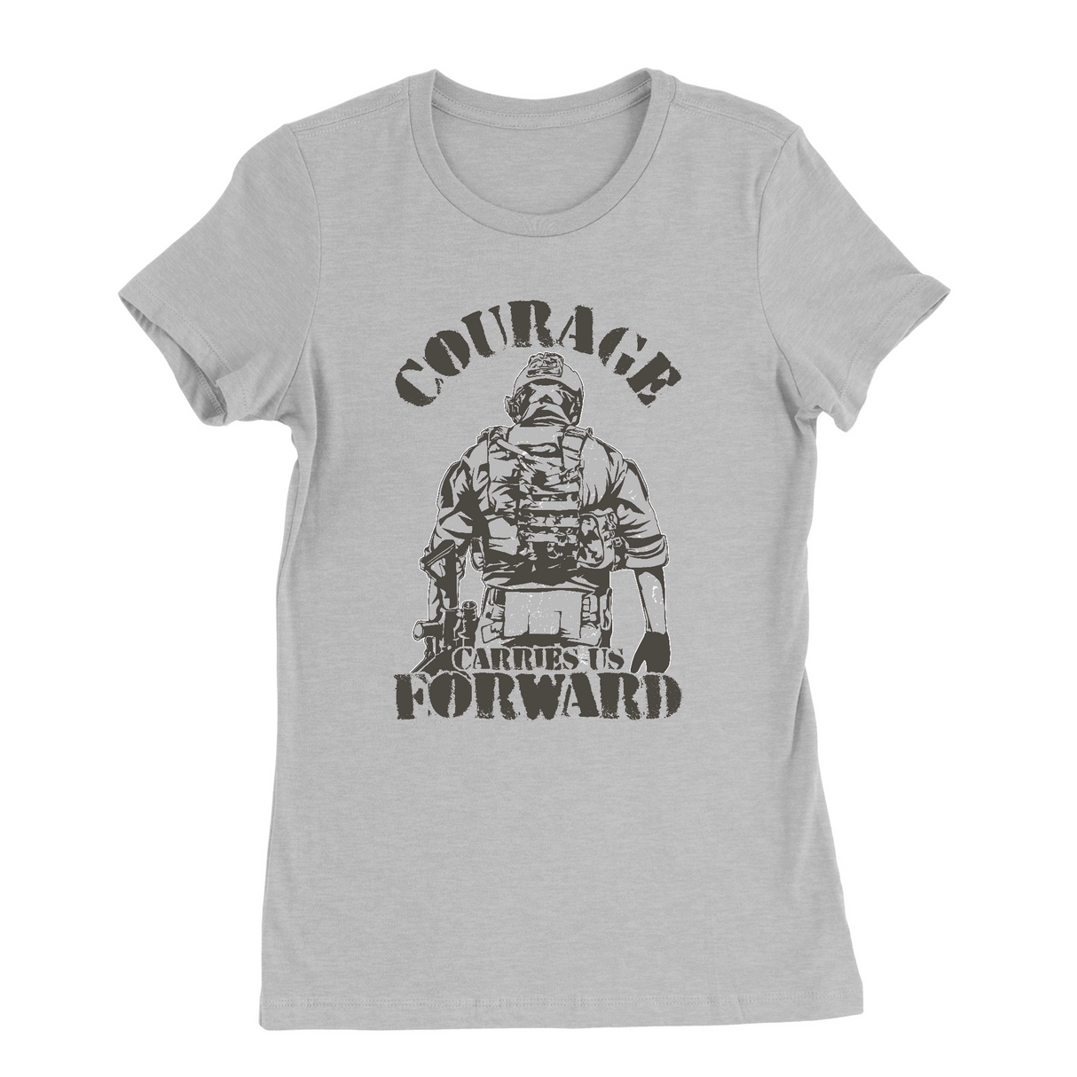 Womens Small Solid Athletic Grey Style_T-Shirt