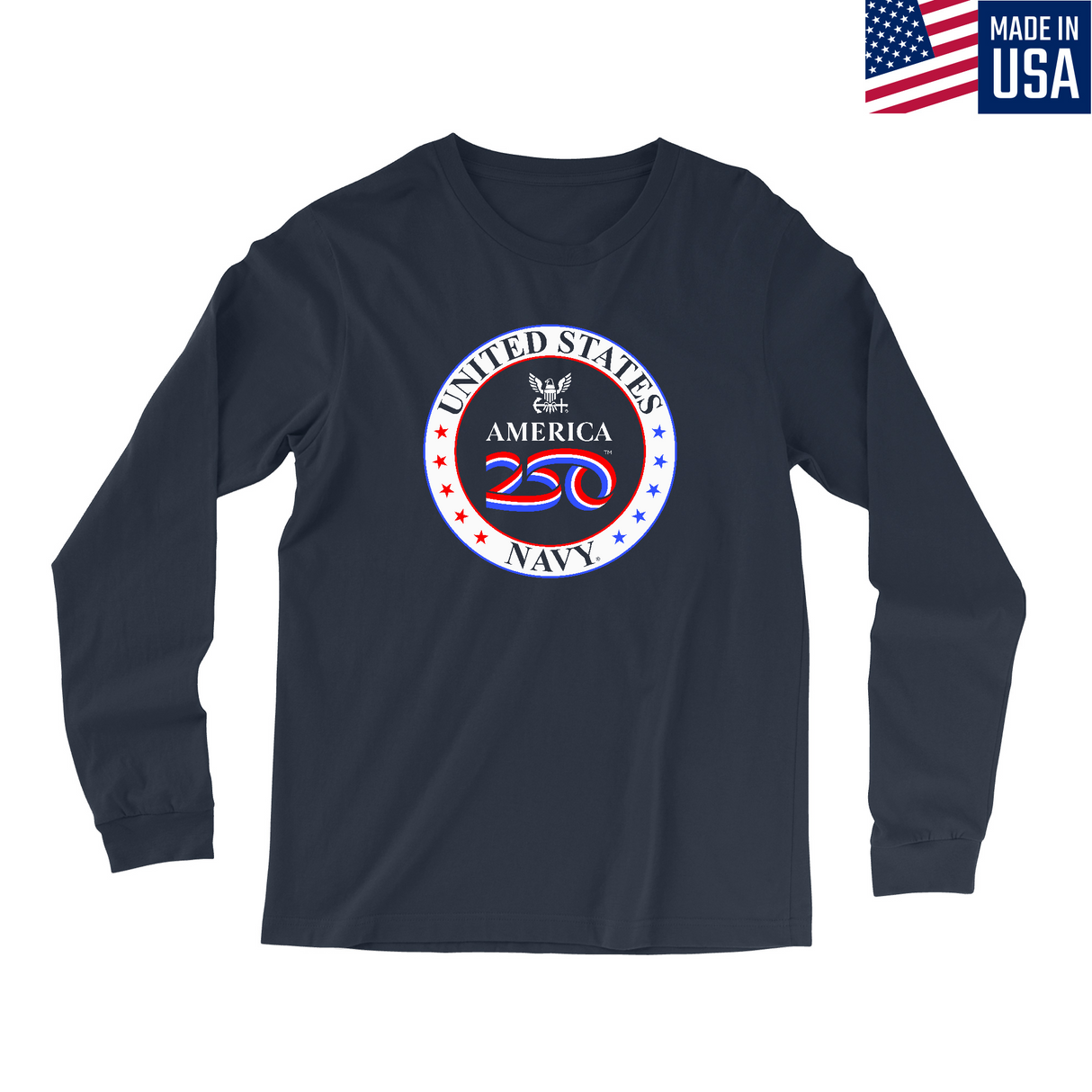Mens Small Navy Style_Long Sleeve