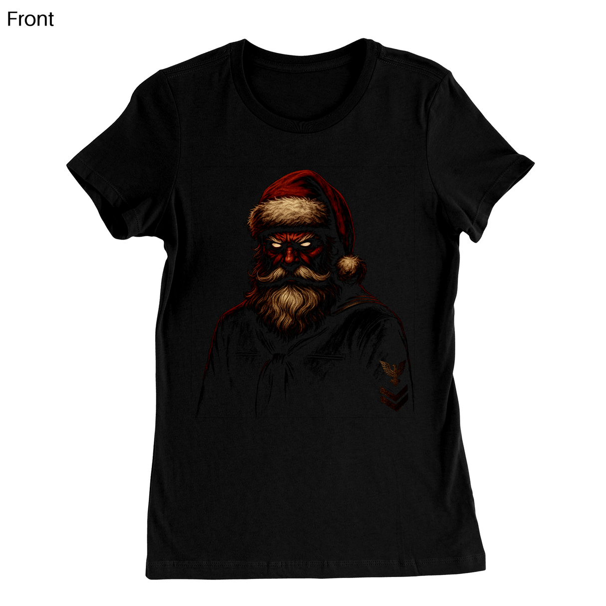 Sinister Sailor Santa Womens T-Shirt