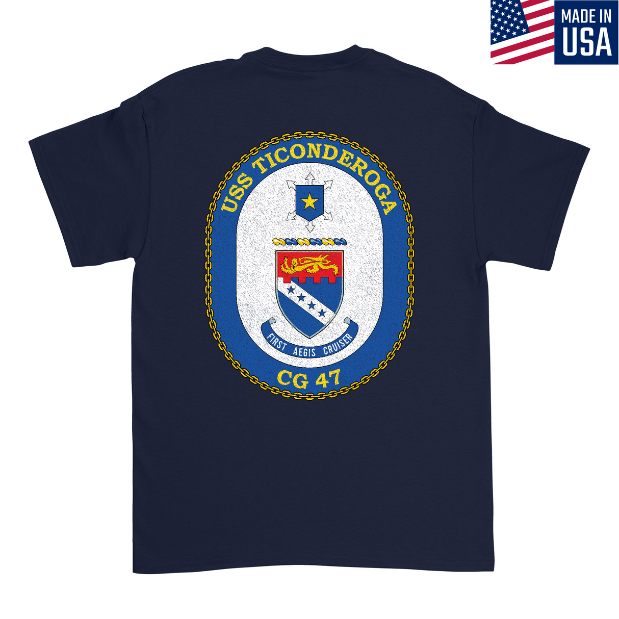 Mens Medium Dark Navy Style_T-Shirt