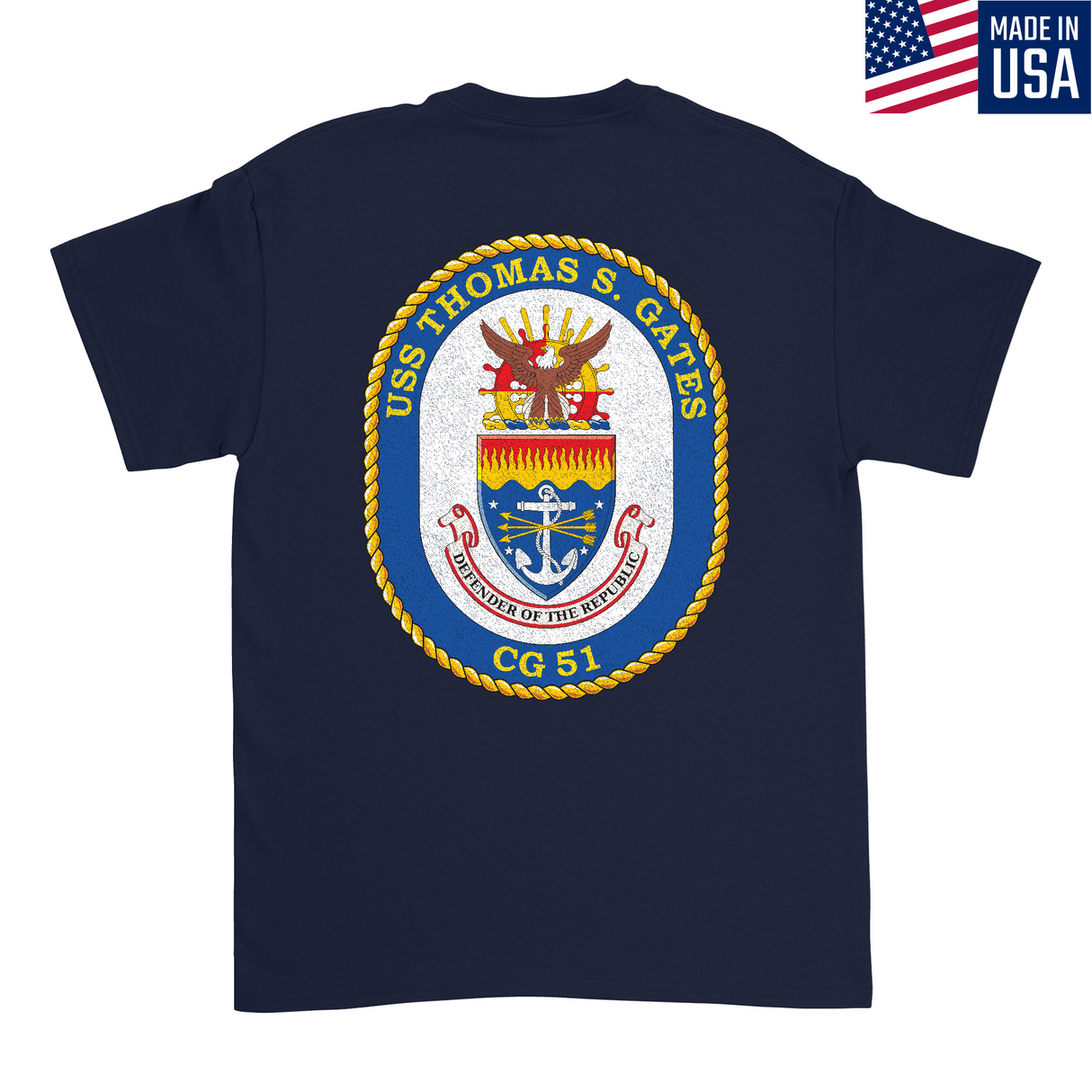 Mens Medium Dark Navy Style_T-Shirt