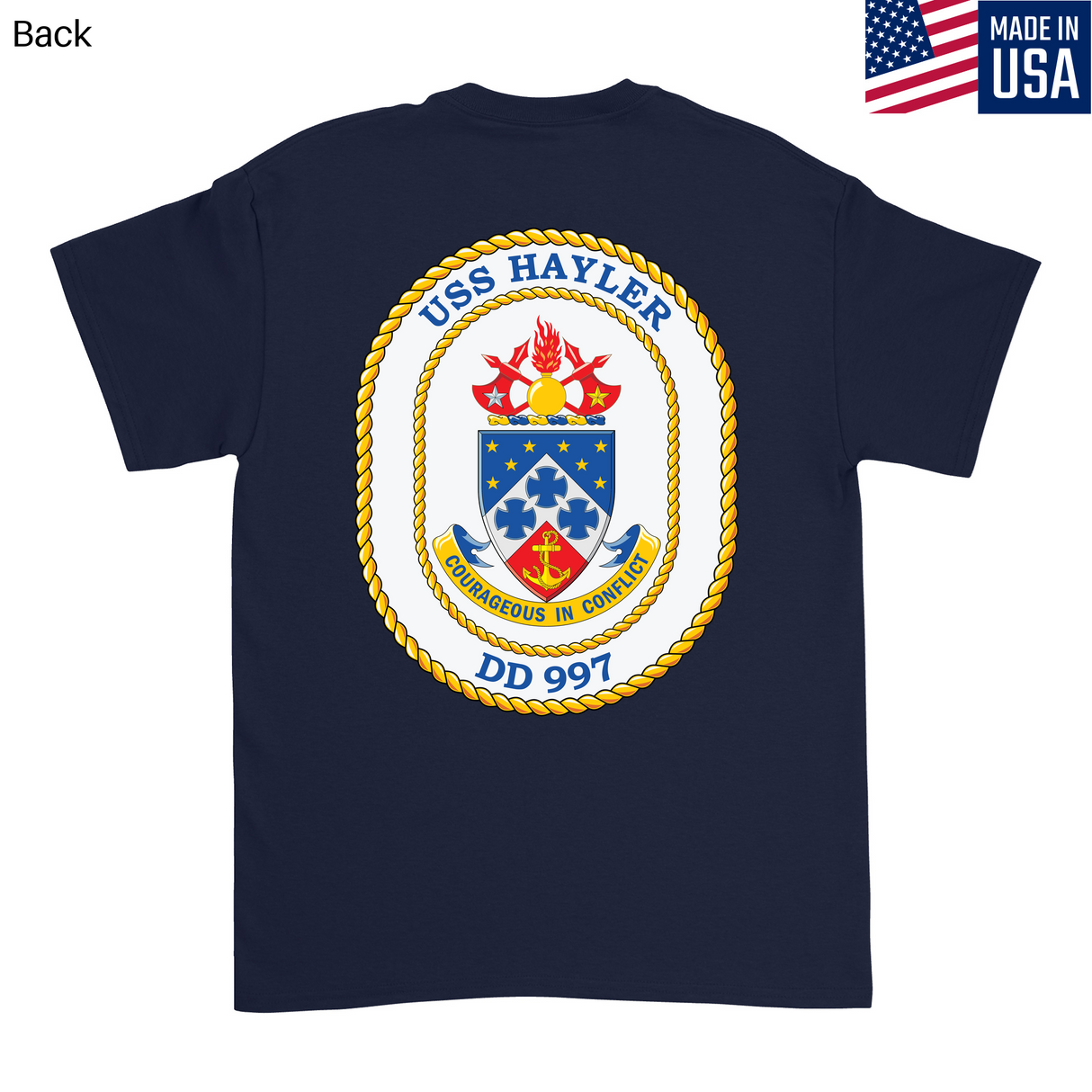 USS Hayler DD 997 Men's T-Shirt