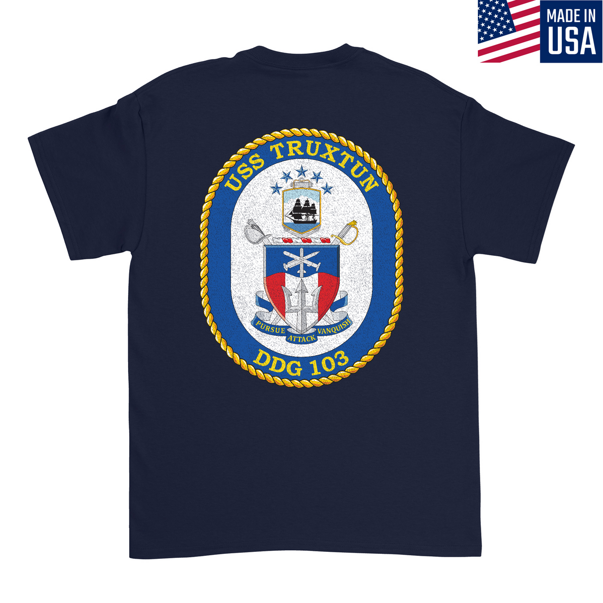 Mens Medium Dark Navy Style_T-Shirt