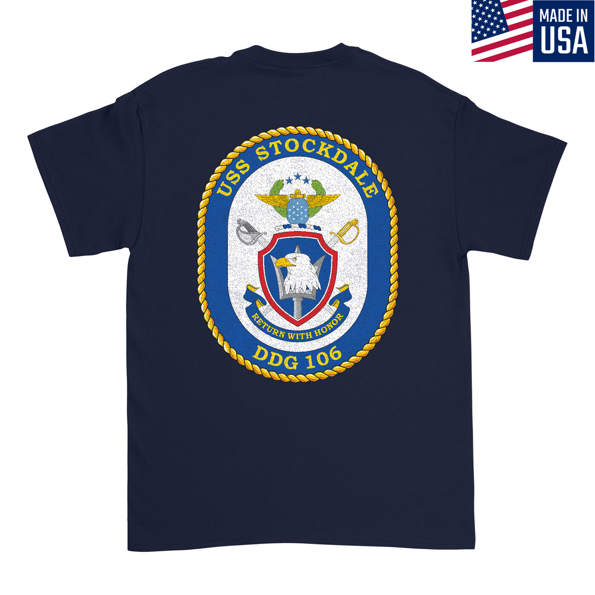 Mens Medium Dark Navy Style_T-Shirt