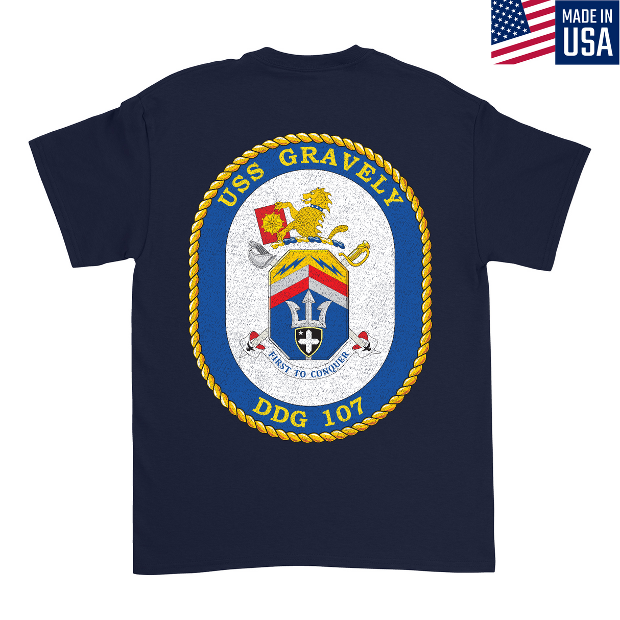 Mens Medium Dark Navy Style_T-Shirt