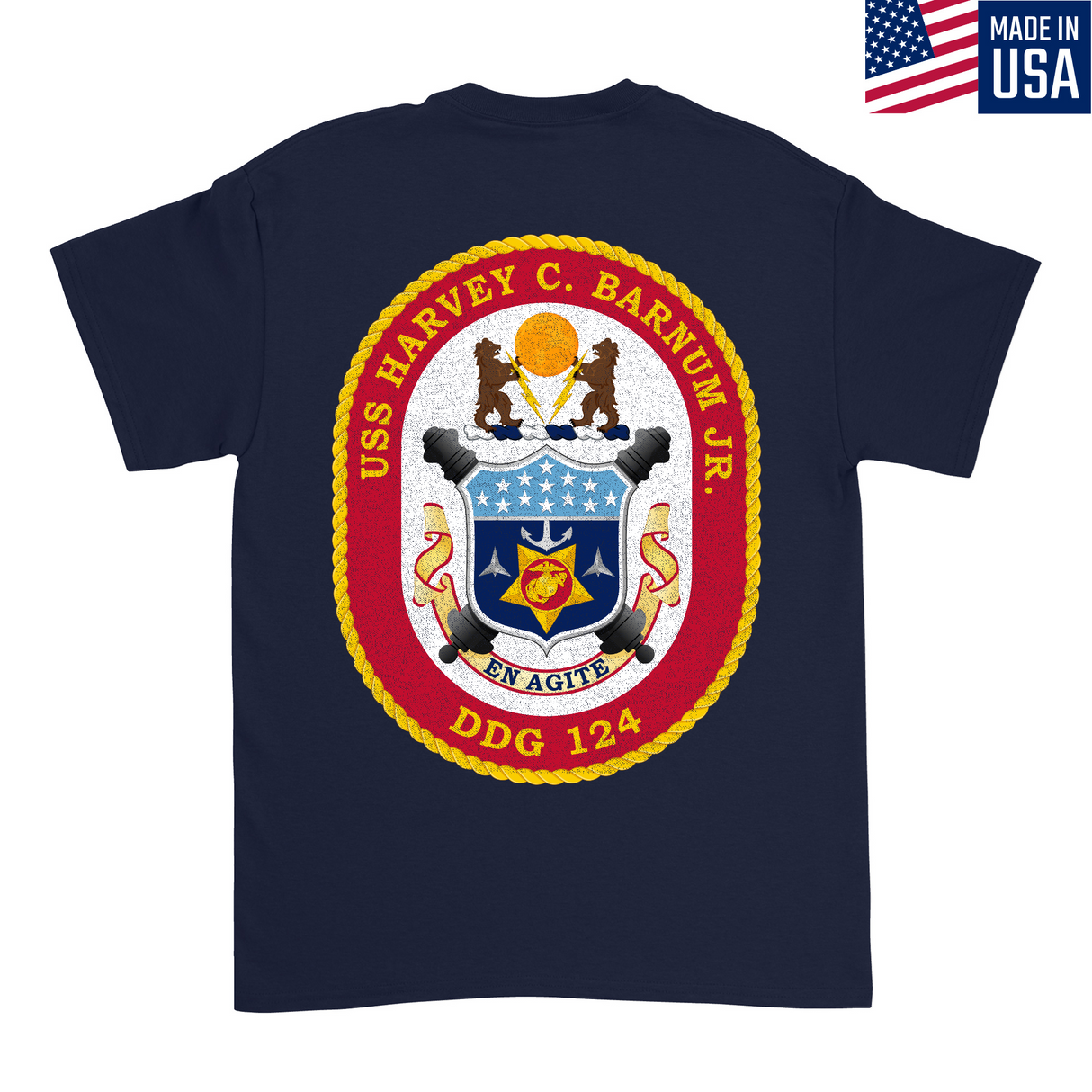 Mens Medium Dark Navy Style_T-Shirt