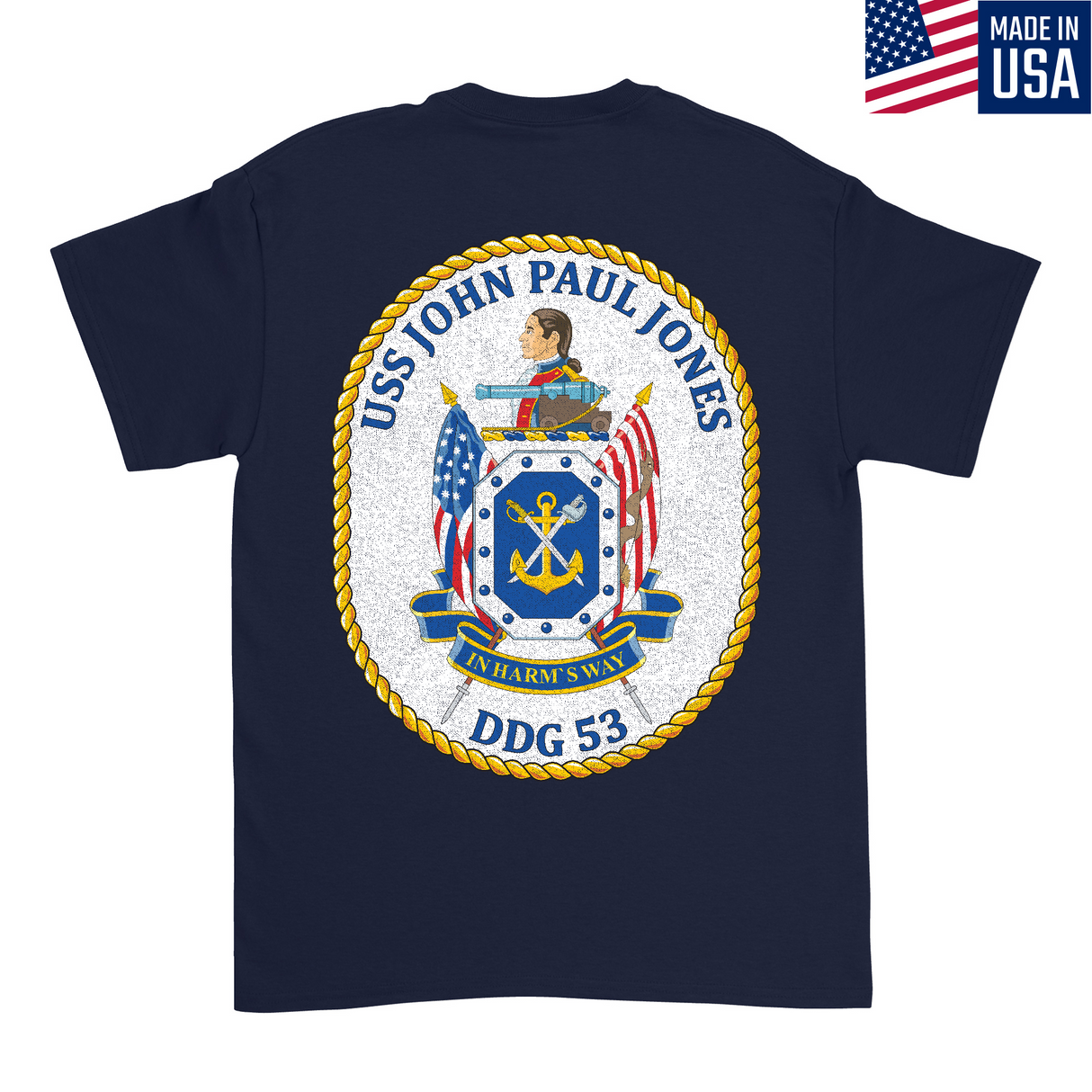 Mens Medium Dark Navy Style_T-Shirt