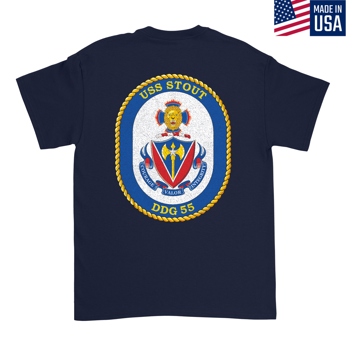 Mens Medium Dark Navy Style_T-Shirt