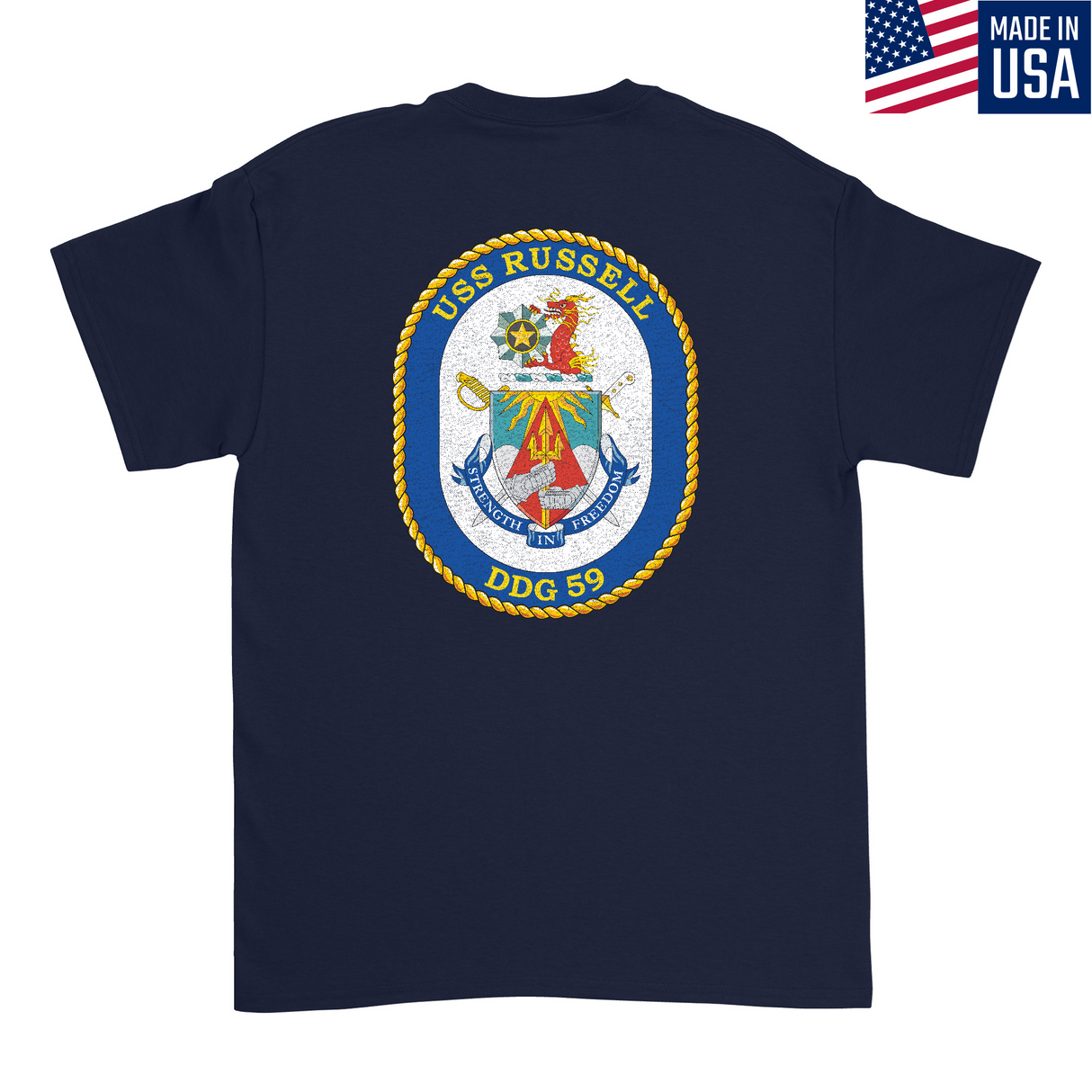 Mens Medium Dark Navy Style_T-Shirt