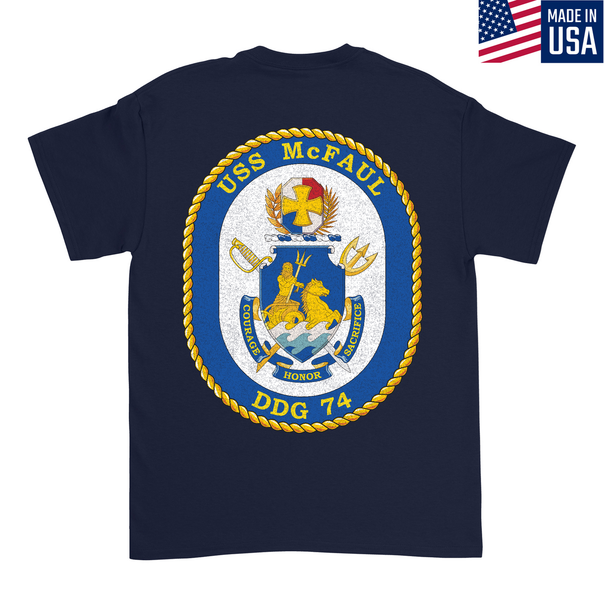 Mens Medium Dark Navy Style_T-Shirt