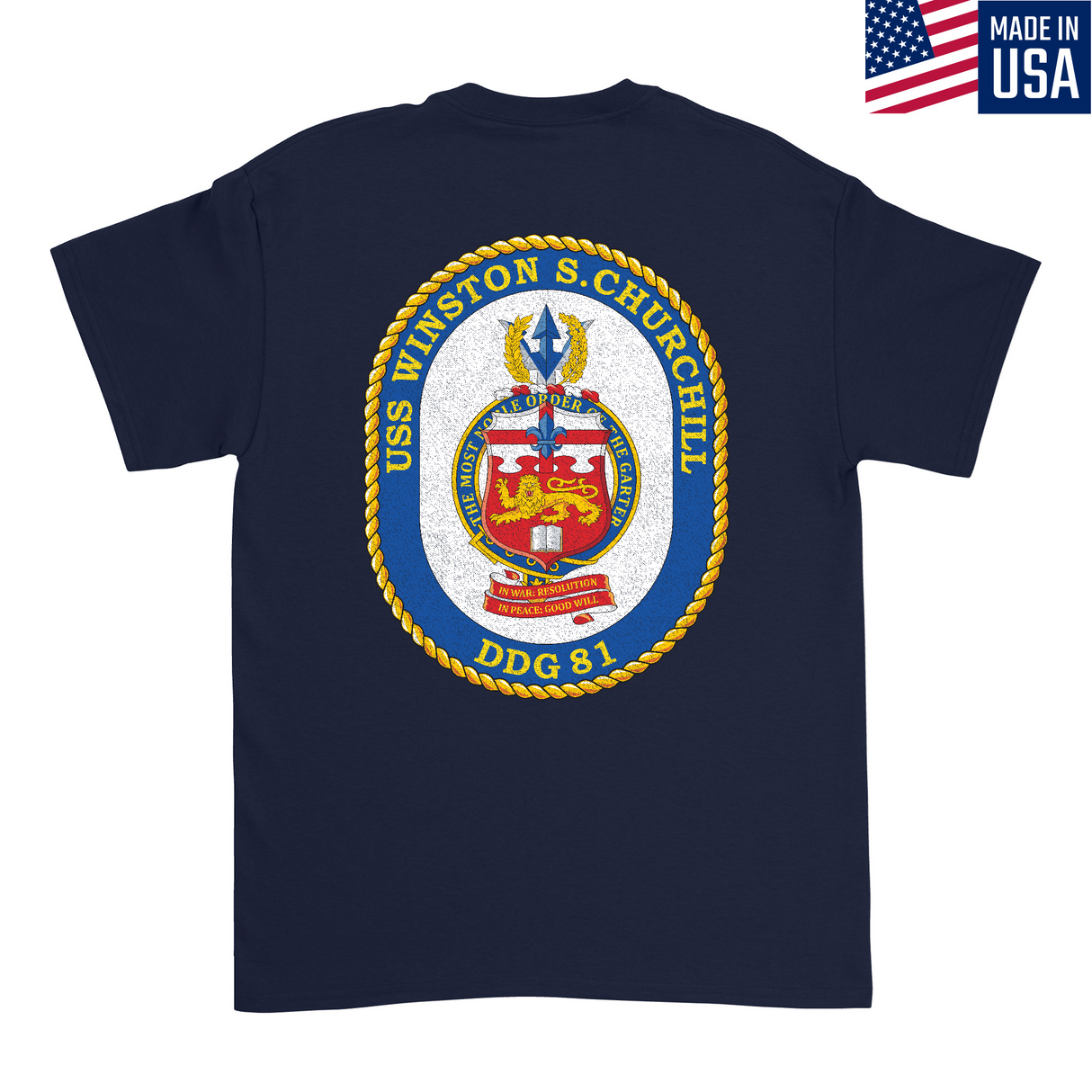 Mens Medium Dark Navy Style_T-Shirt