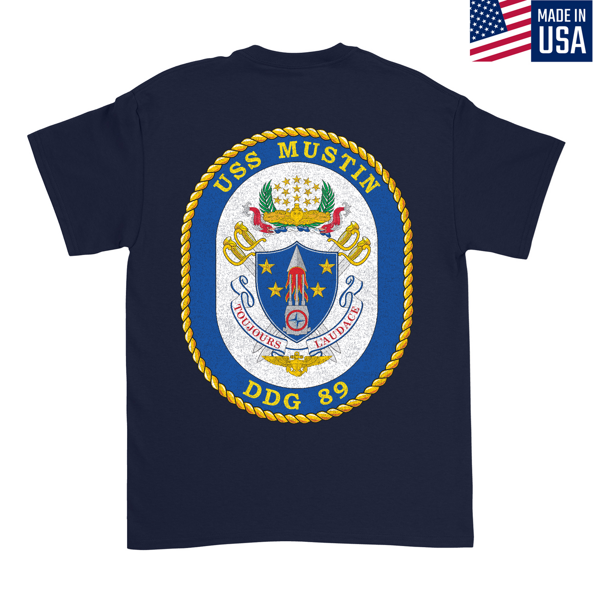 Mens Medium Dark Navy Style_T-Shirt