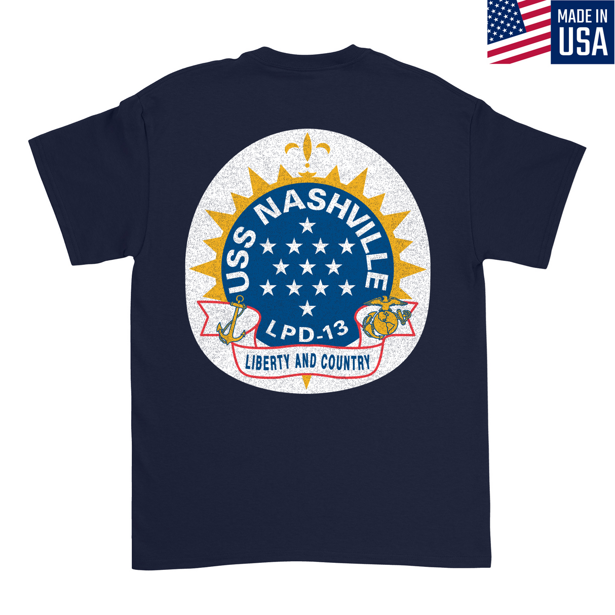 Mens Medium Dark Navy Style_T-Shirt