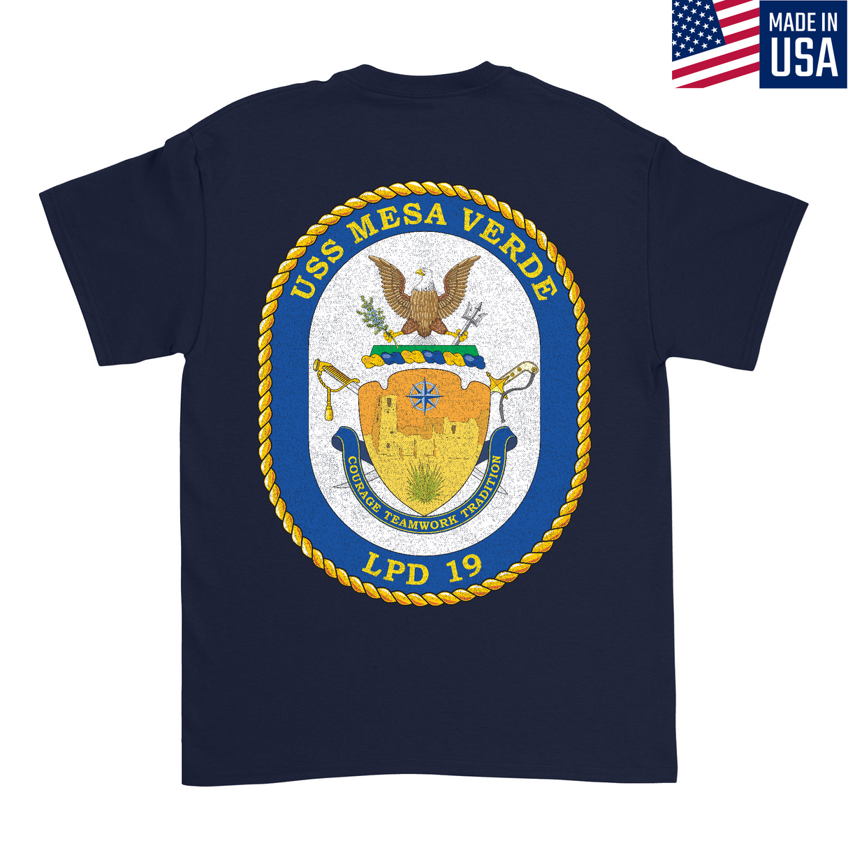 Mens Medium Dark Navy Style_T-Shirt