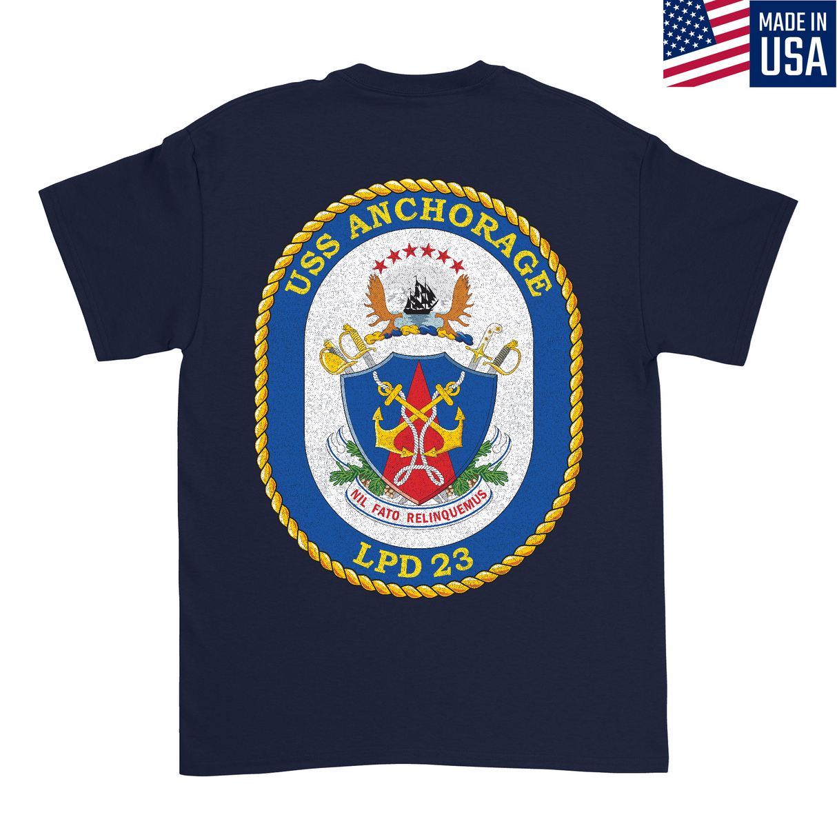 Mens Medium Dark Navy Style_T-Shirt