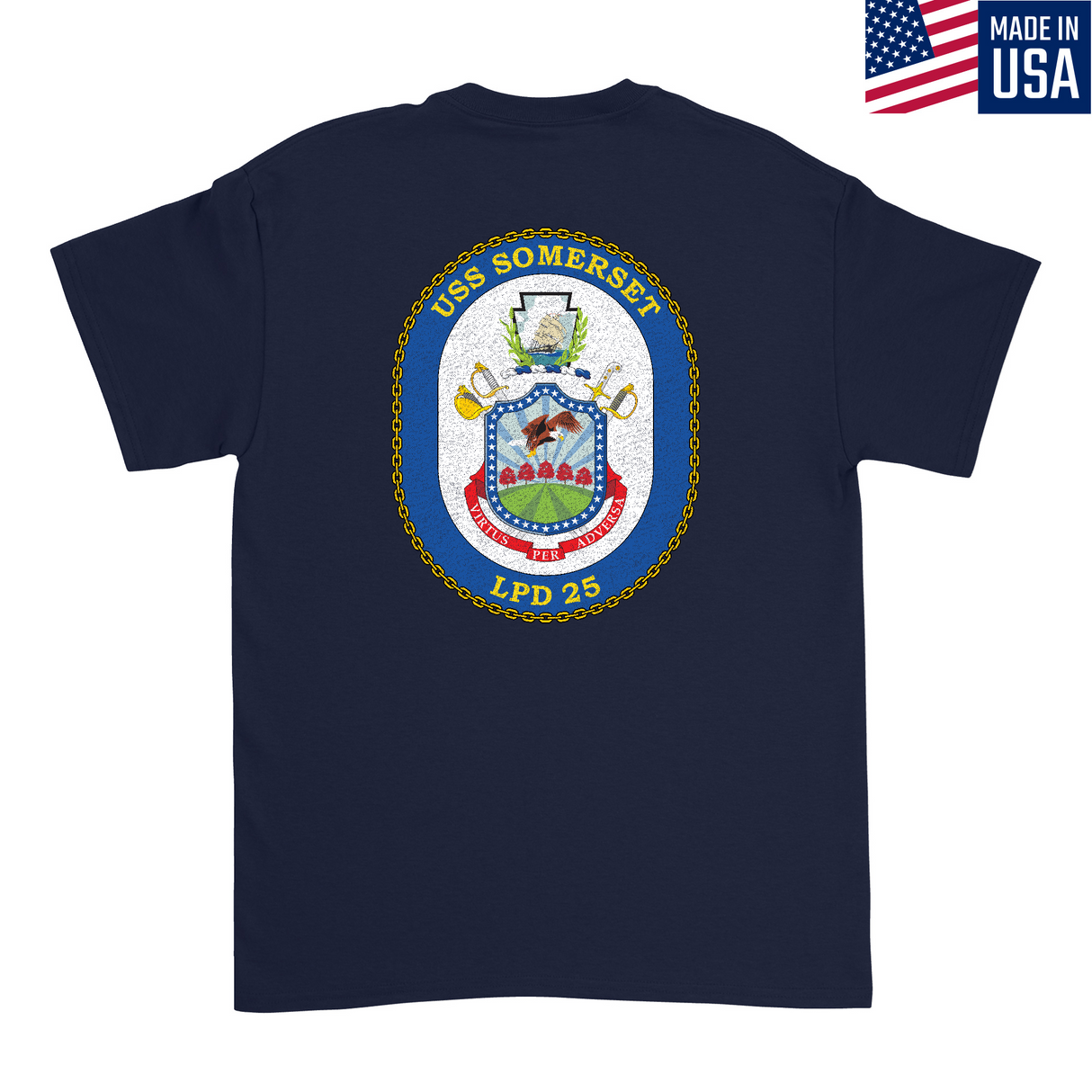 Mens Medium Dark Navy Style_T-Shirt