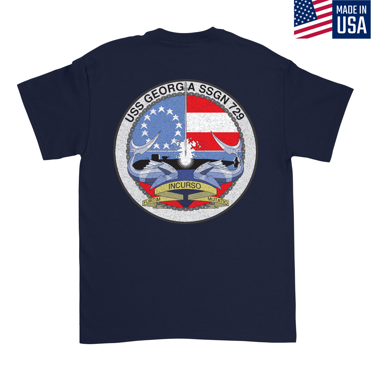 Mens Medium Dark Navy Style_T-Shirt