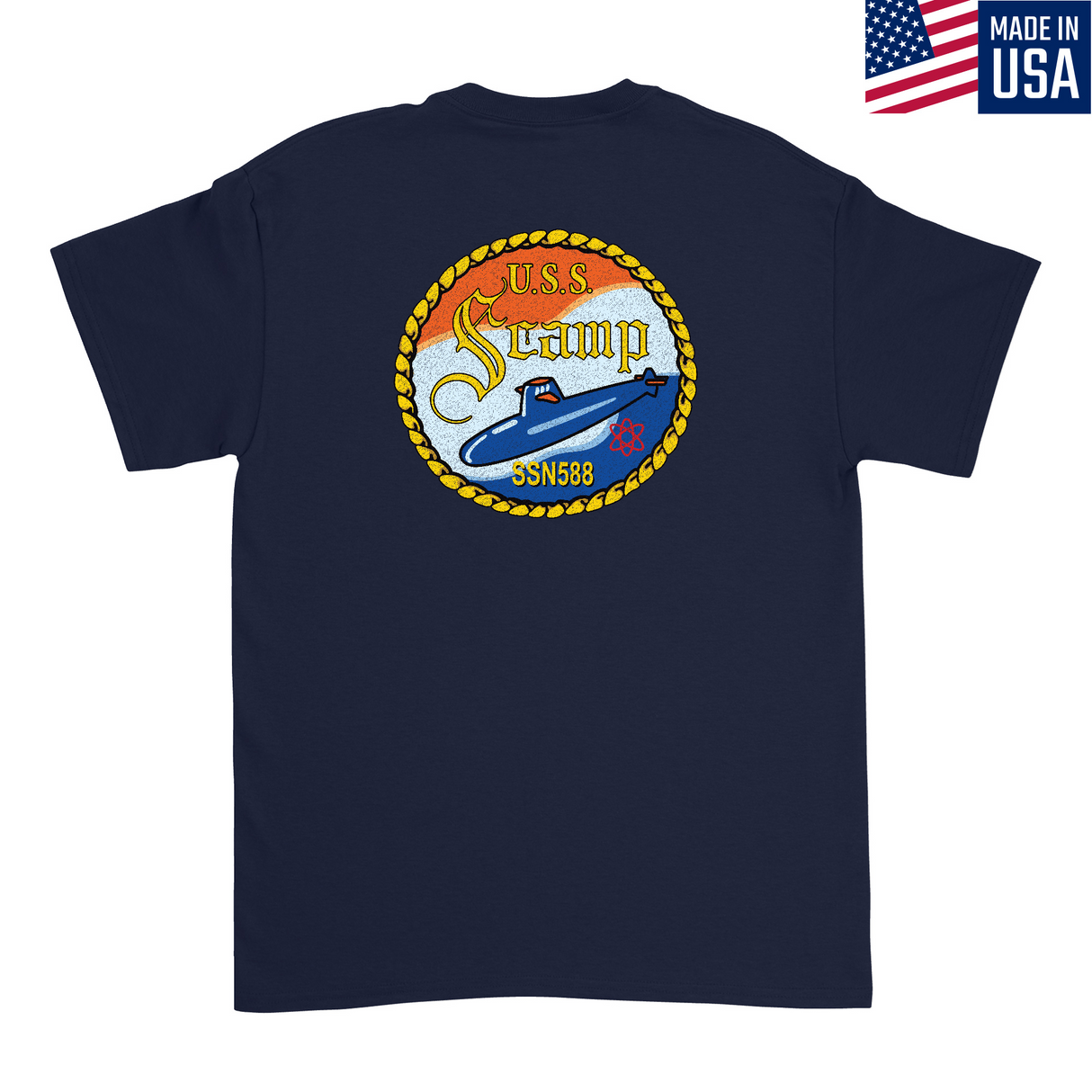 Mens Medium Dark Navy Style_T-Shirt