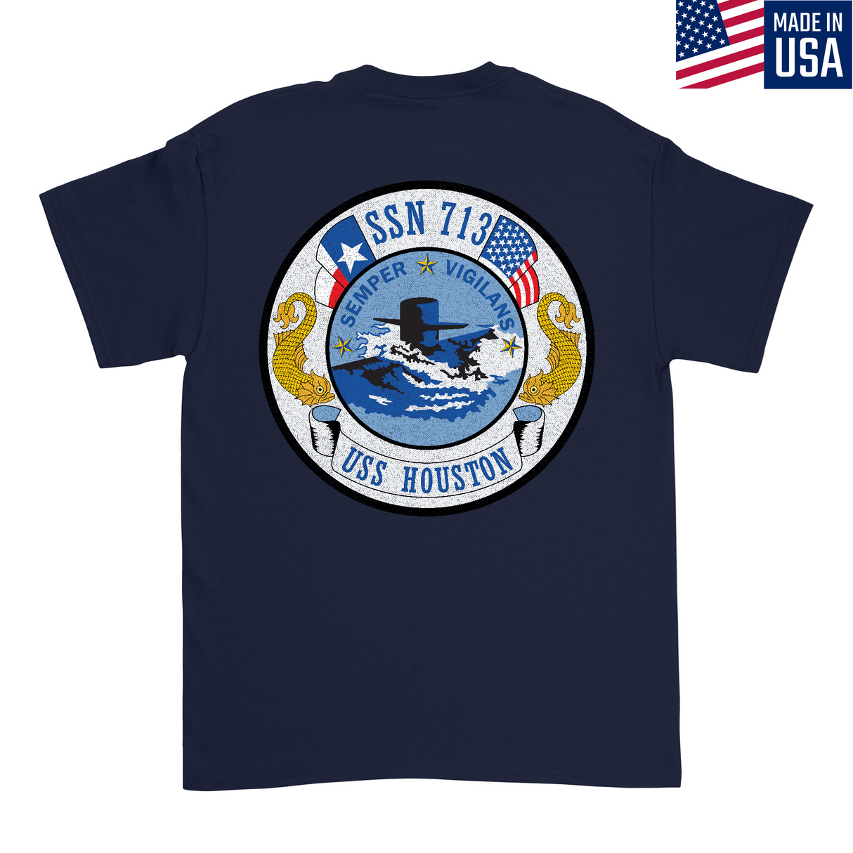 Mens Medium Dark Navy Style_T-Shirt