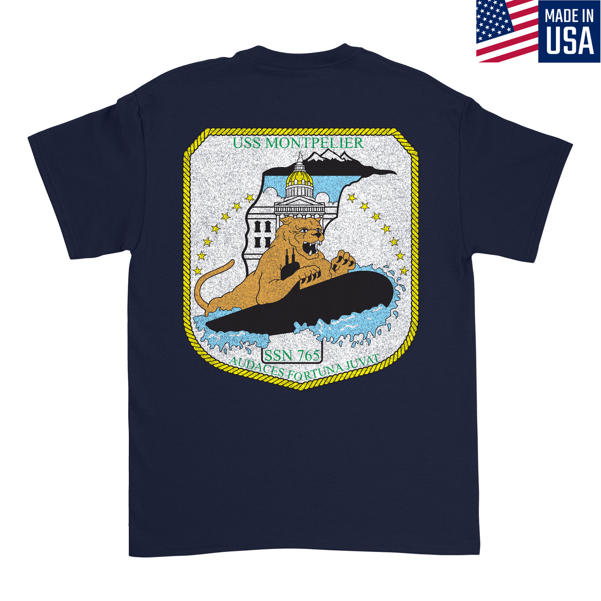 Mens Medium Dark Navy Style_T-Shirt