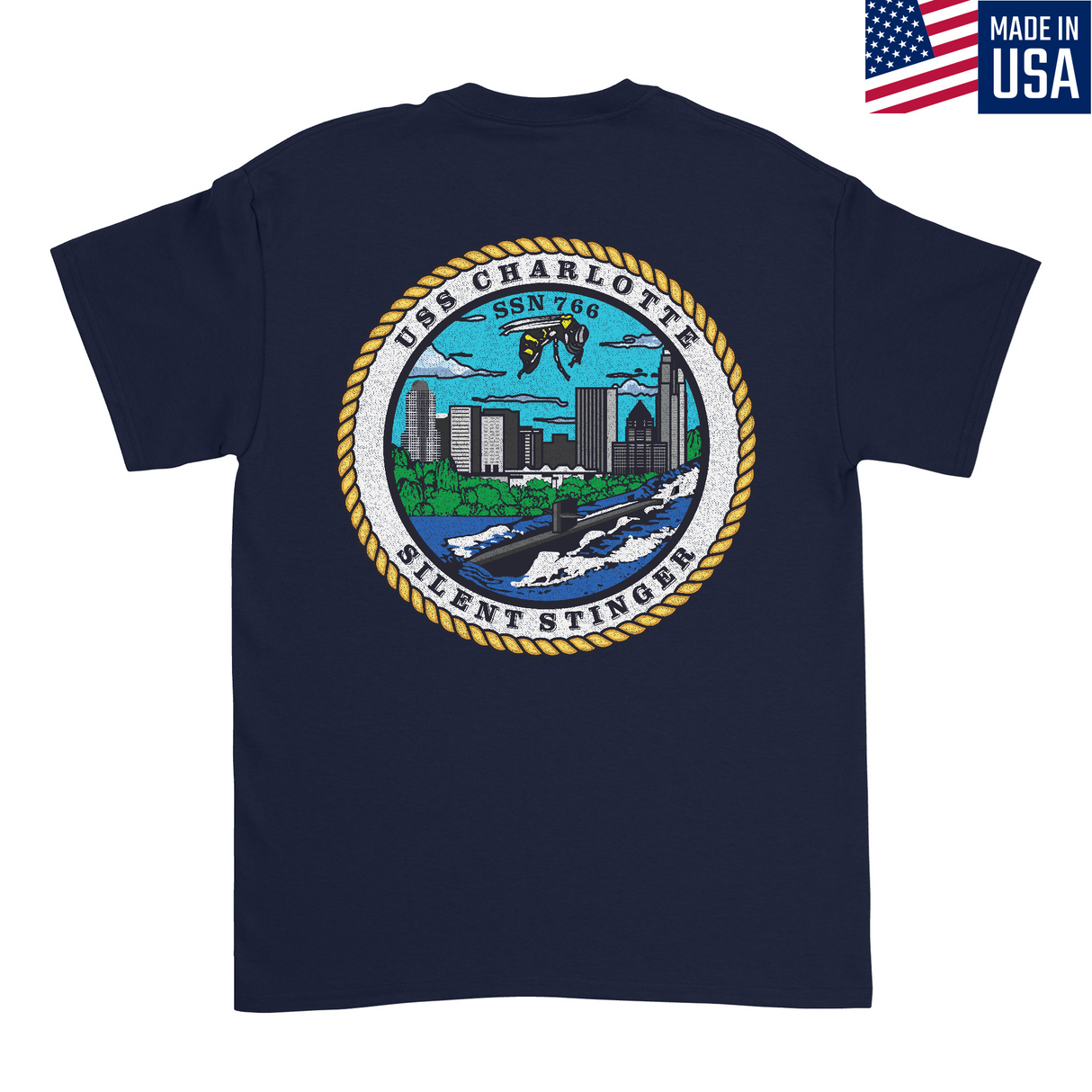 Mens Medium Dark Navy Style_T-Shirt