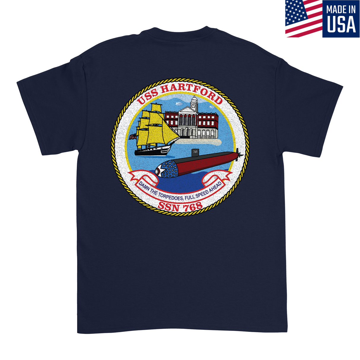 Mens Medium Dark Navy Style_T-Shirt