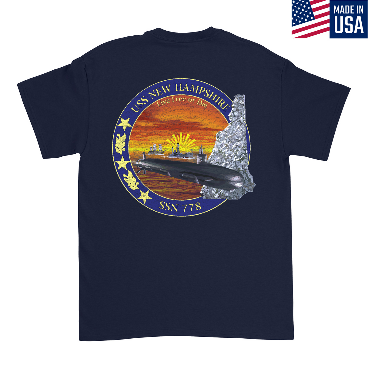 Mens Medium Dark Navy Style_T-Shirt