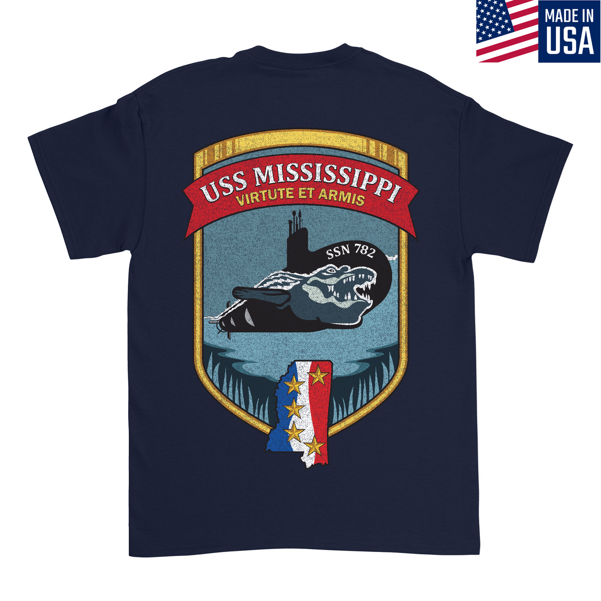 Mens Medium Dark Navy Style_T-Shirt