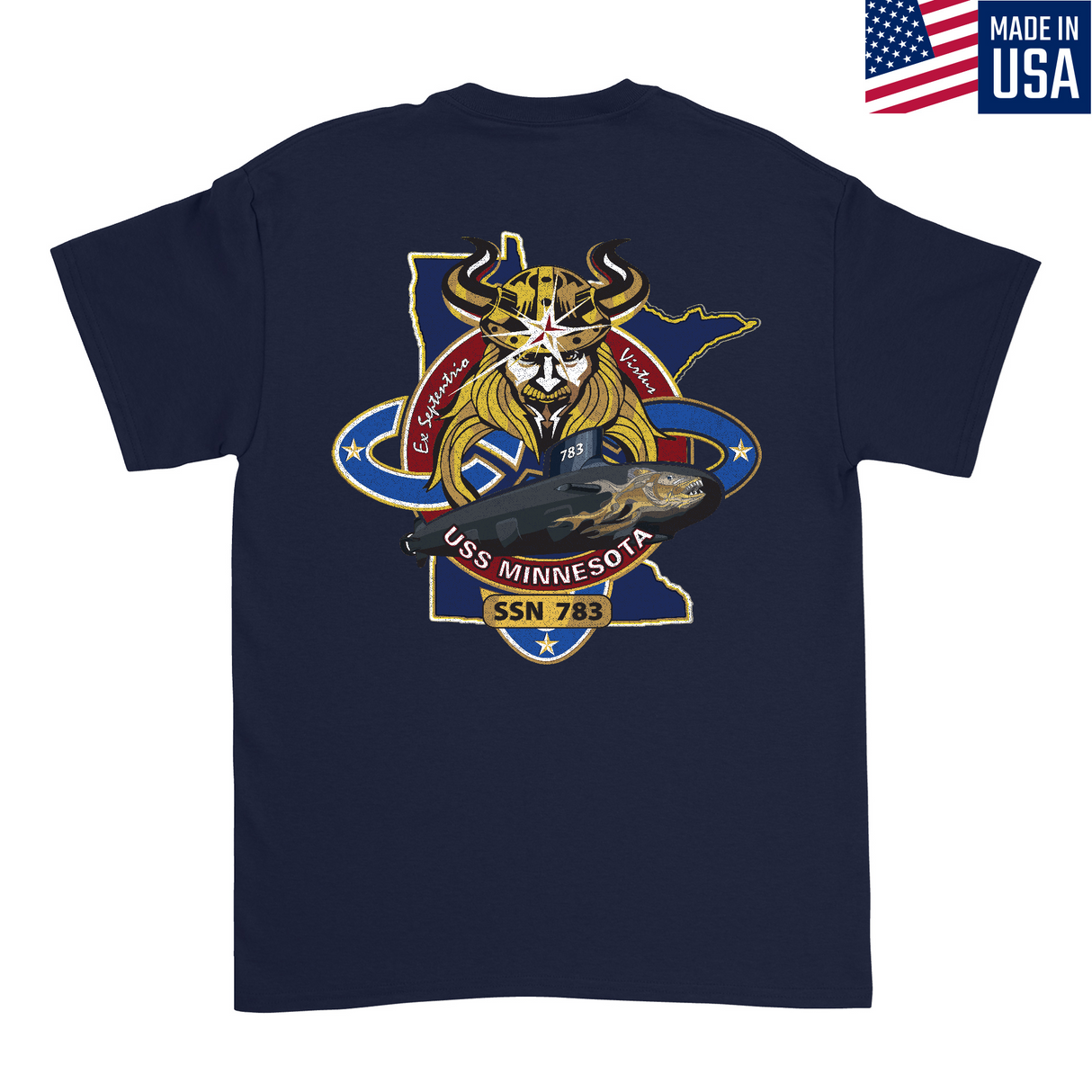 Mens Medium Dark Navy Style_T-Shirt