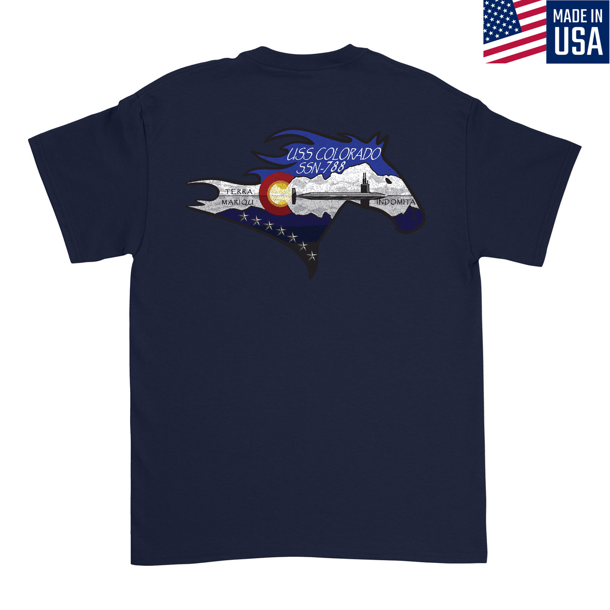 Mens Medium Dark Navy Style_T-Shirt