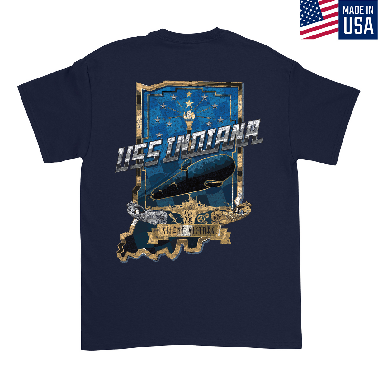 Mens Medium Dark Navy Style_T-Shirt