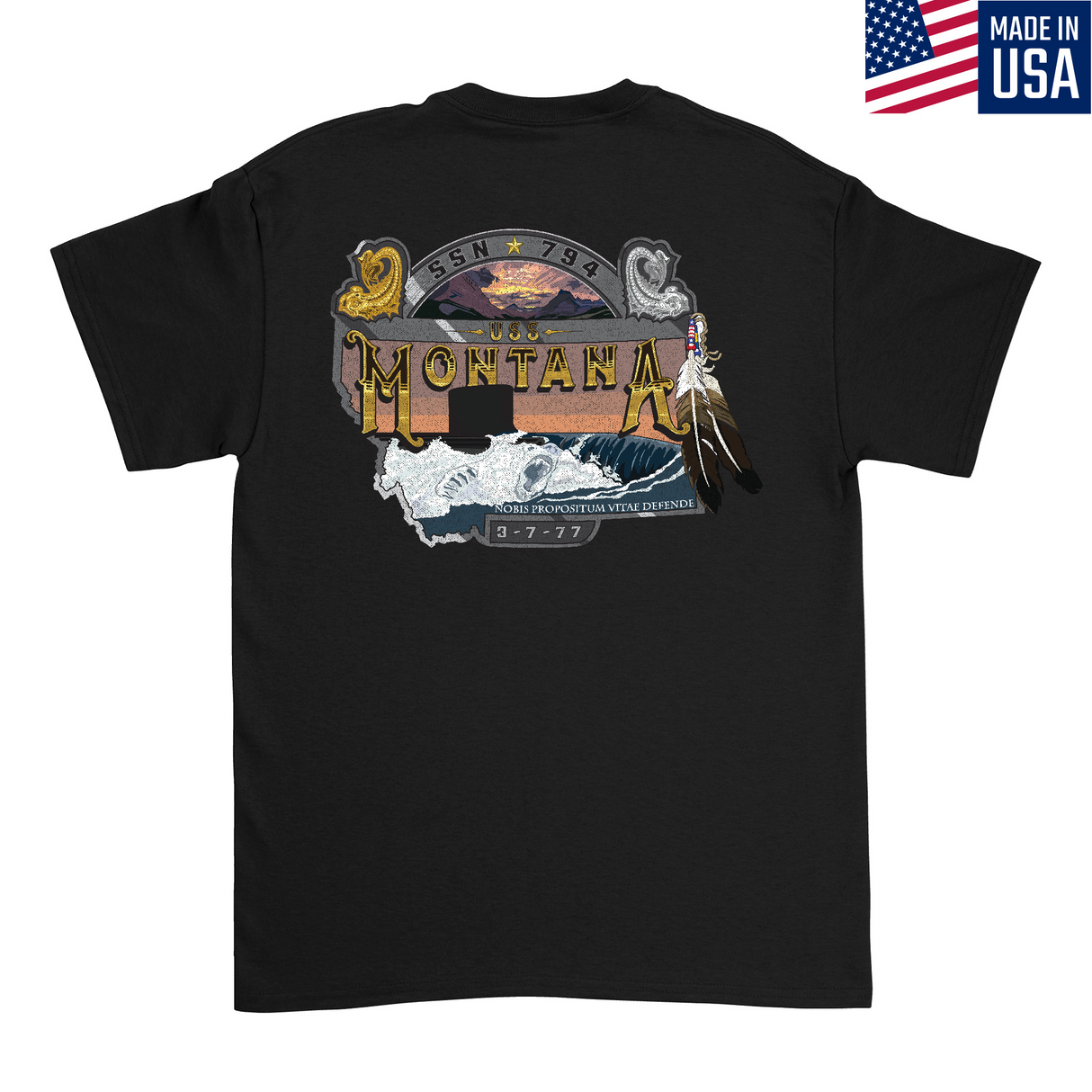 Mens Medium Black Style_T-Shirt