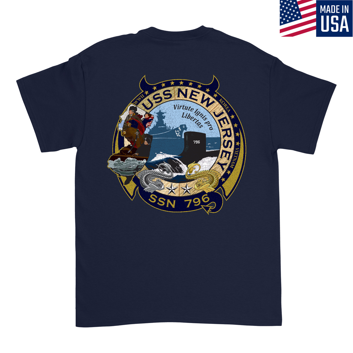 Mens Medium Dark Navy Style_T-Shirt