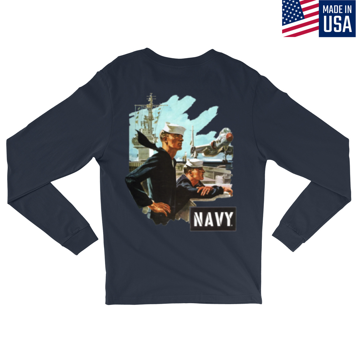 Mens Medium Navy Style_Long Sleeve