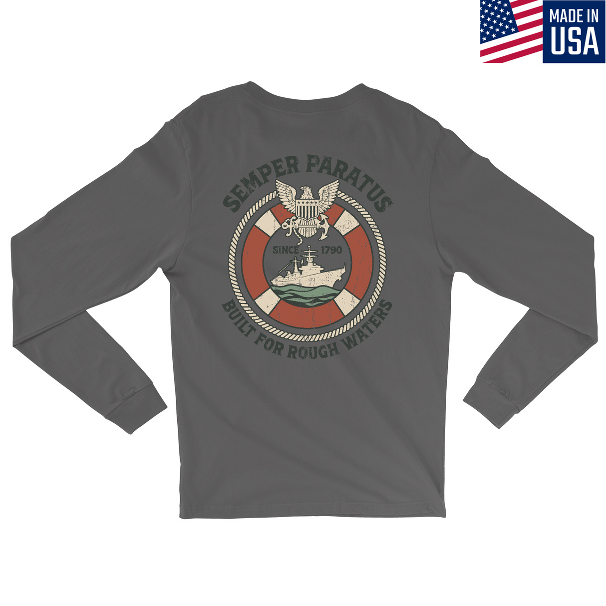 Mens Medium Charcoal Style_Long Sleeve