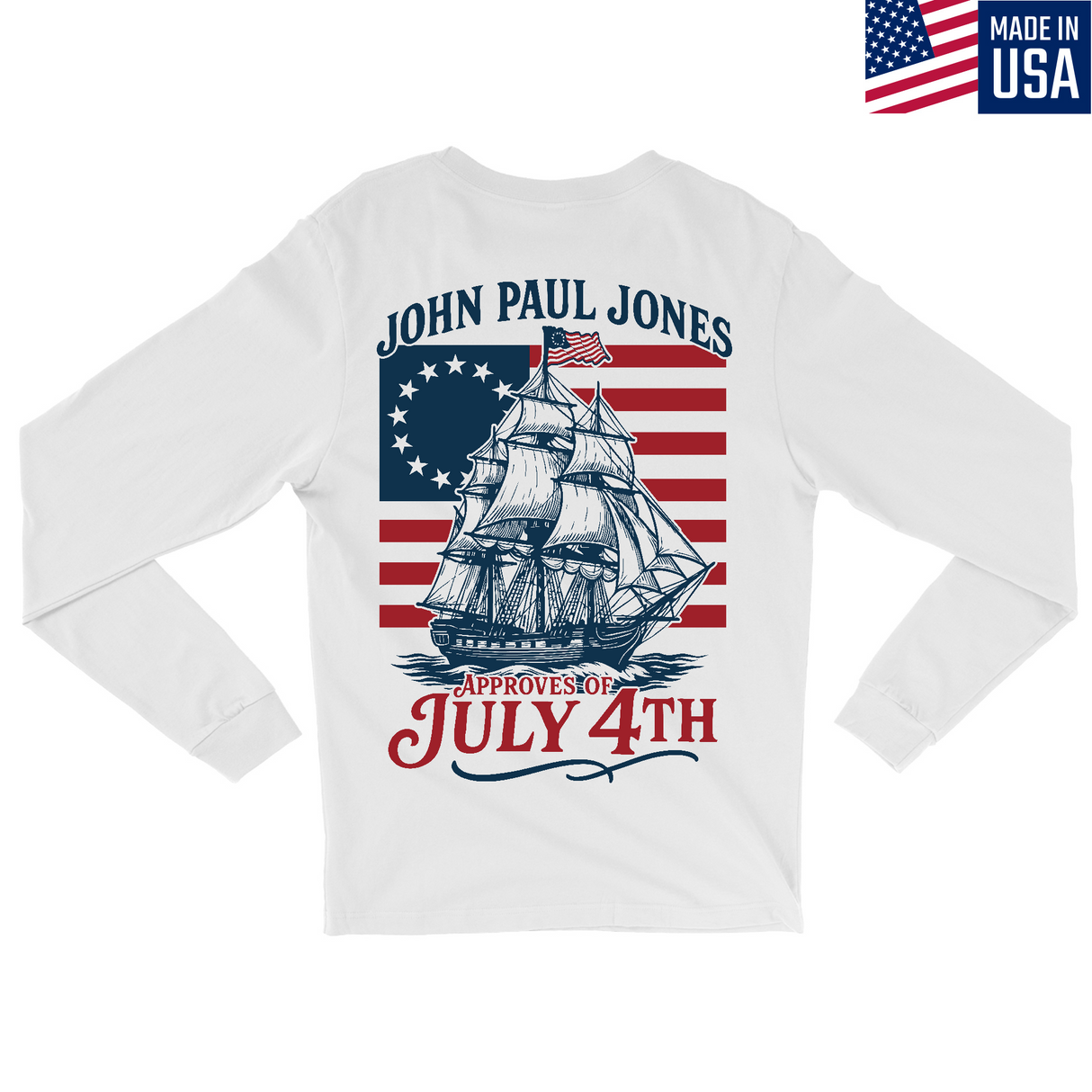 Mens Medium White Style_Long Sleeve