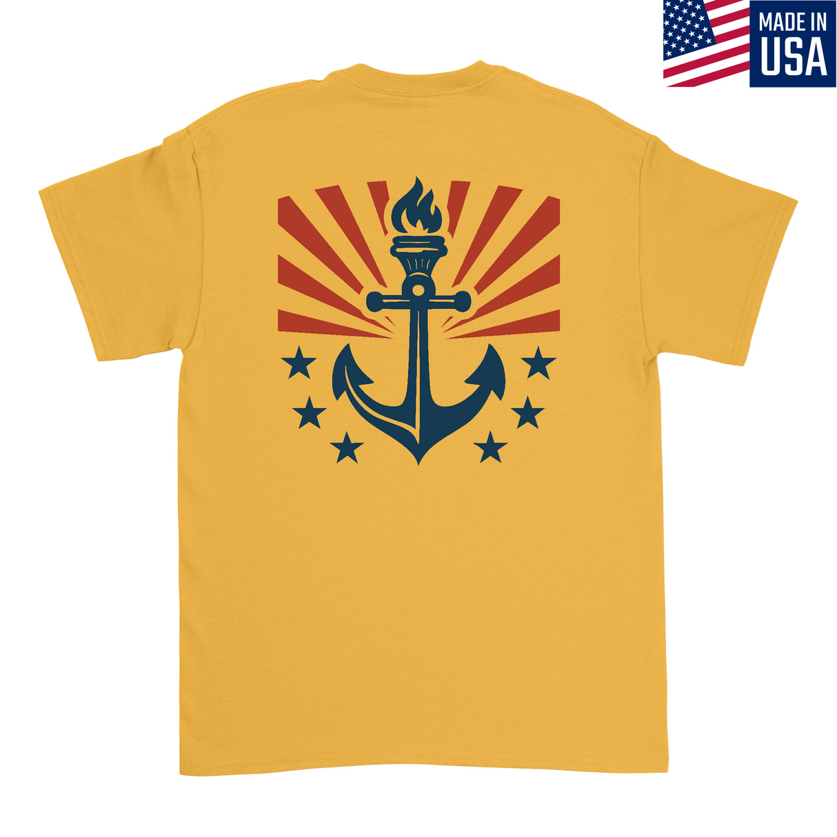 Mens Medium Yellow Style_T-Shirt