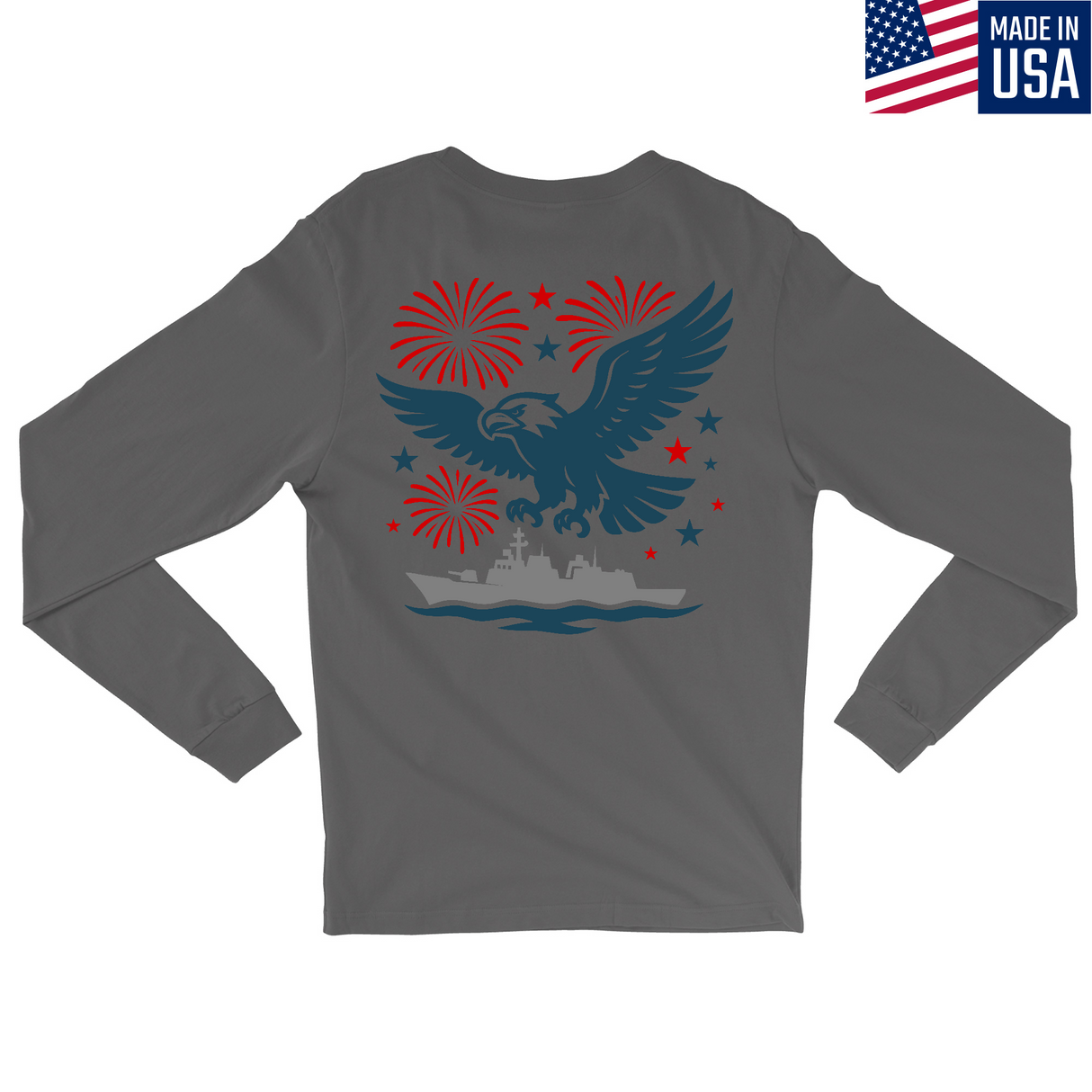 Mens Medium Charcoal Style_Long Sleeve