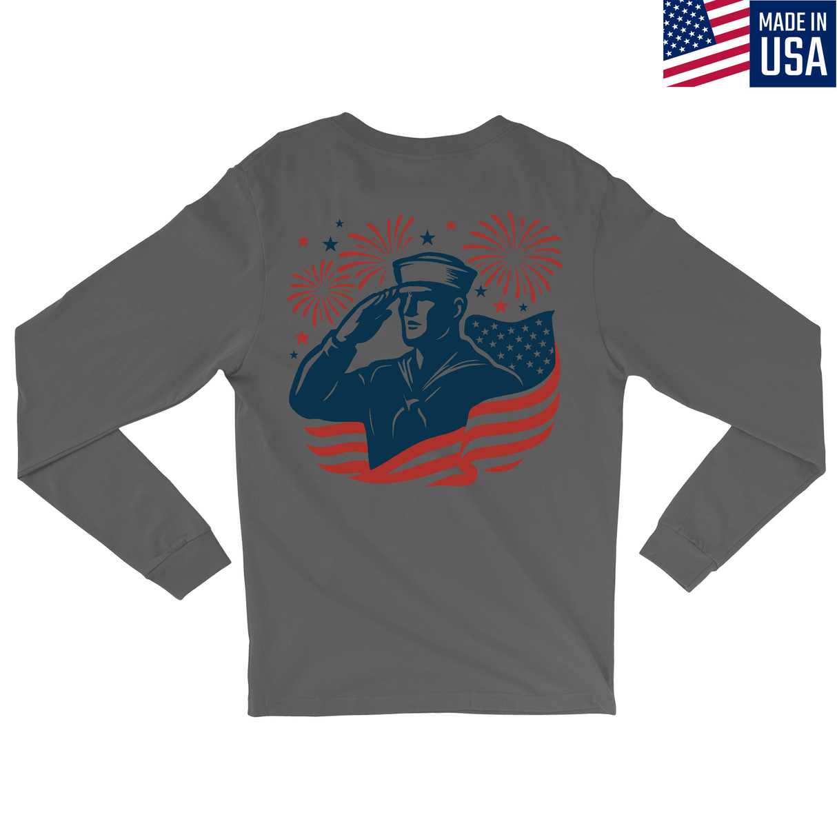 Mens Medium Charcoal Style_Long Sleeve