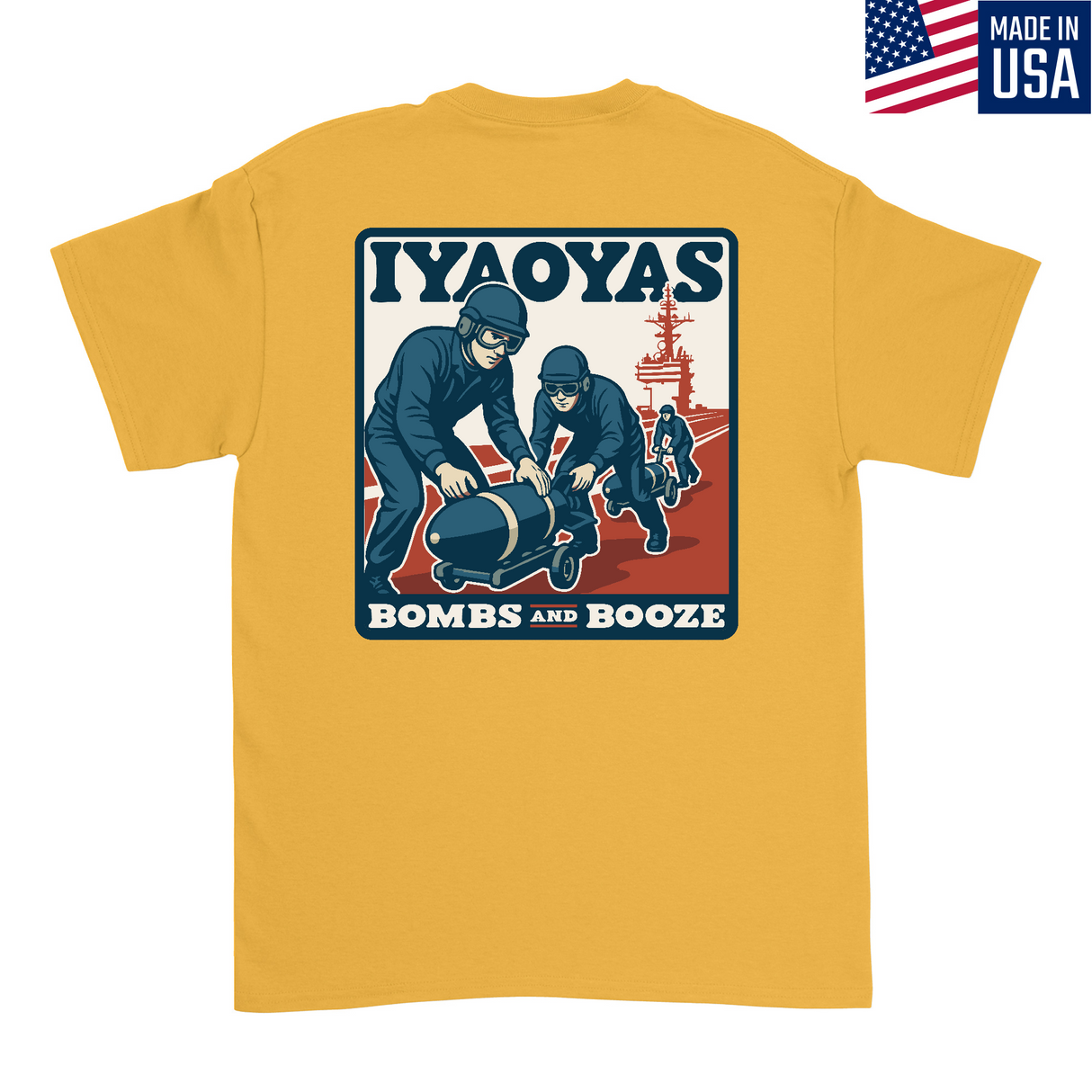 Mens Medium Yellow Style_T-Shirt