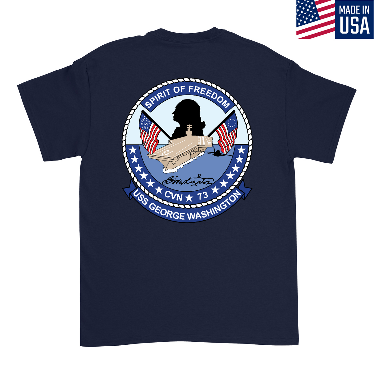 Mens Medium Dark Navy Style_T-Shirt