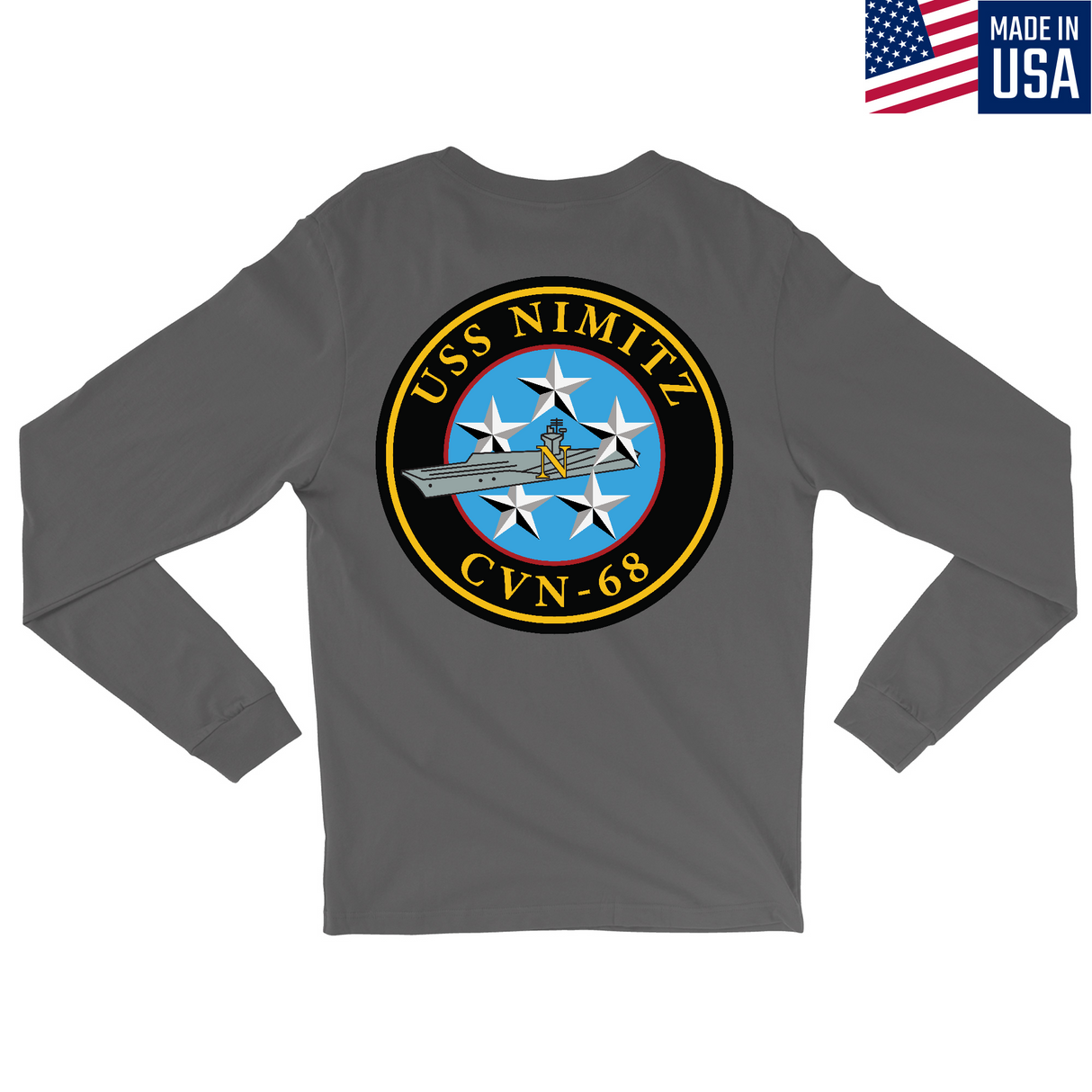 Mens Medium Charcoal Style_Long Sleeve