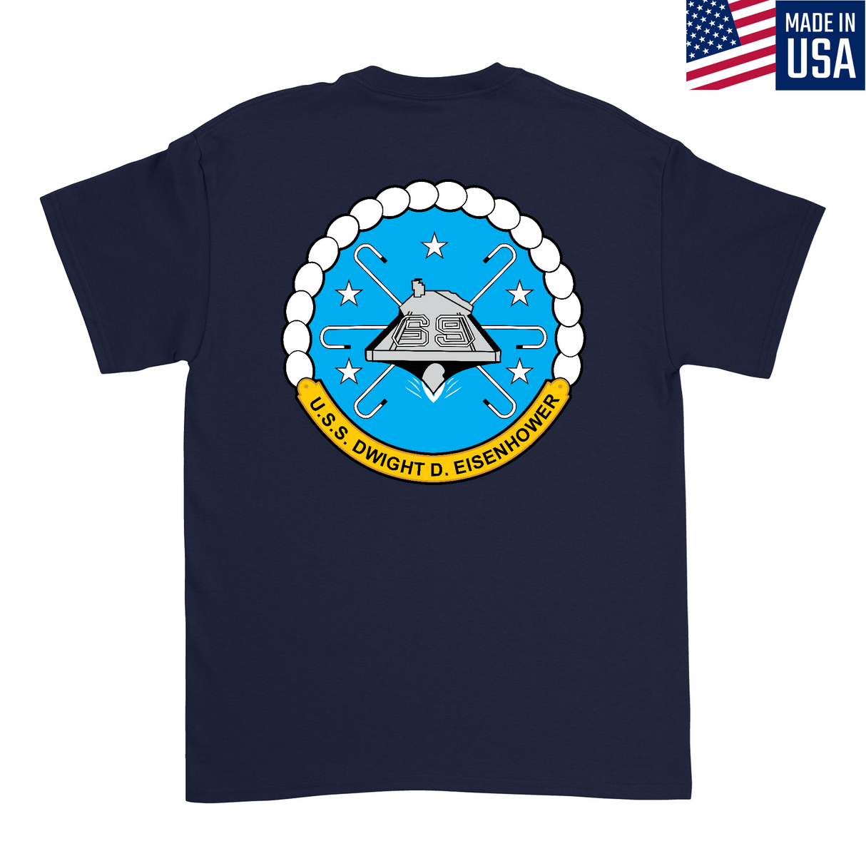 Mens Medium Dark Navy Style_T-Shirt