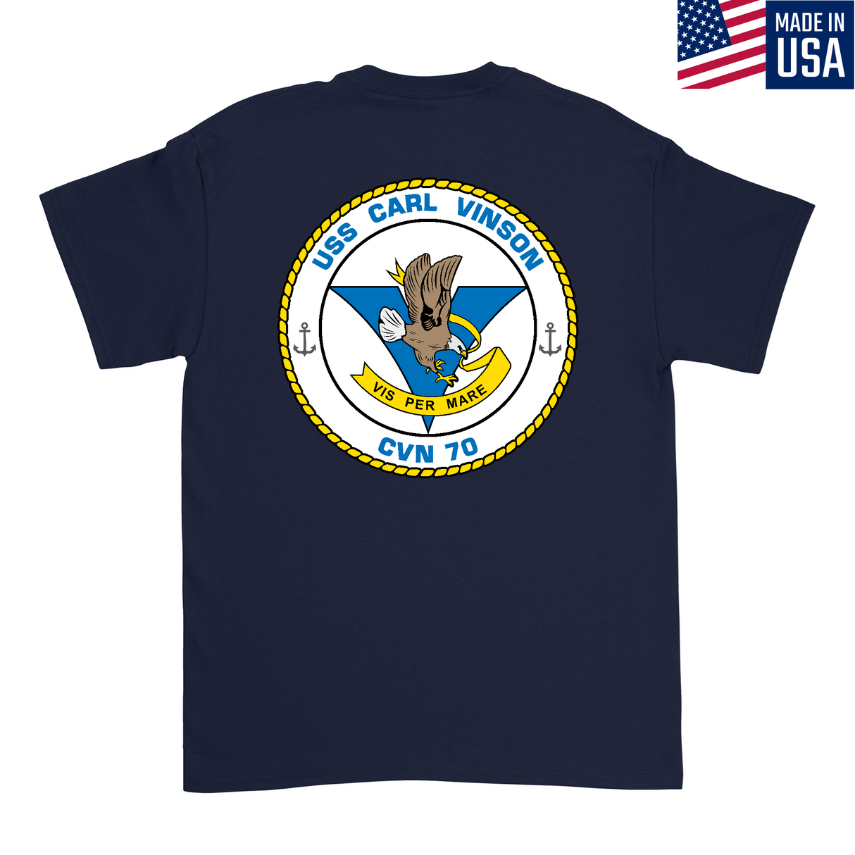 Mens Medium Dark Navy Style_T-Shirt