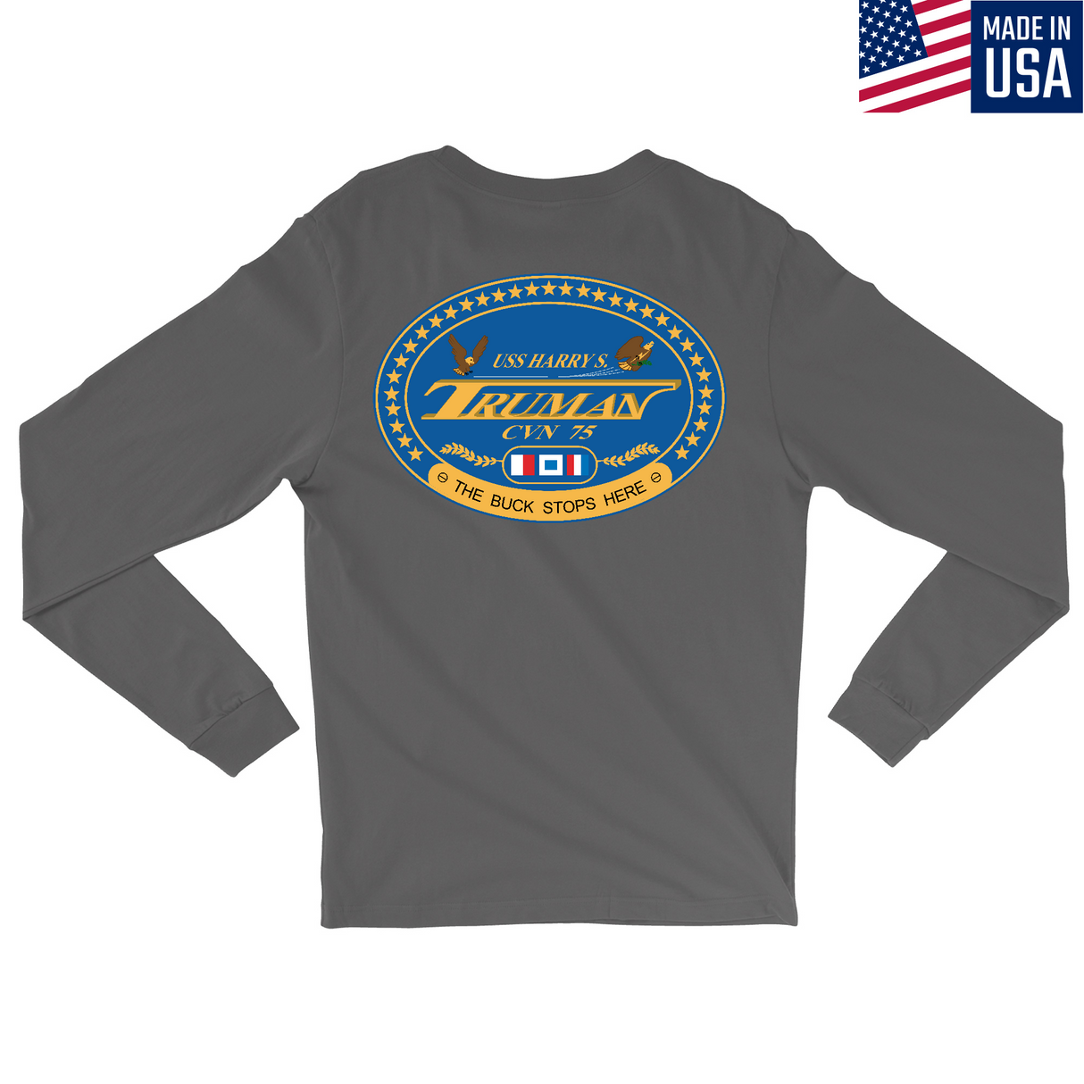 Mens Medium Charcoal Style_Long Sleeve