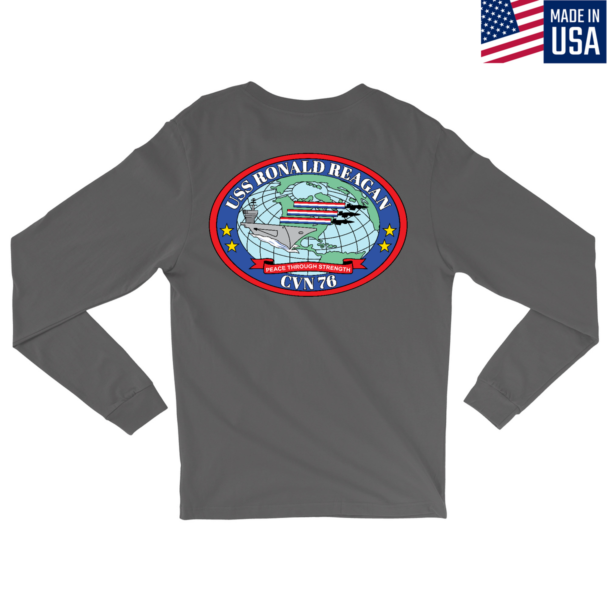 Mens Medium Charcoal Style_Long Sleeve