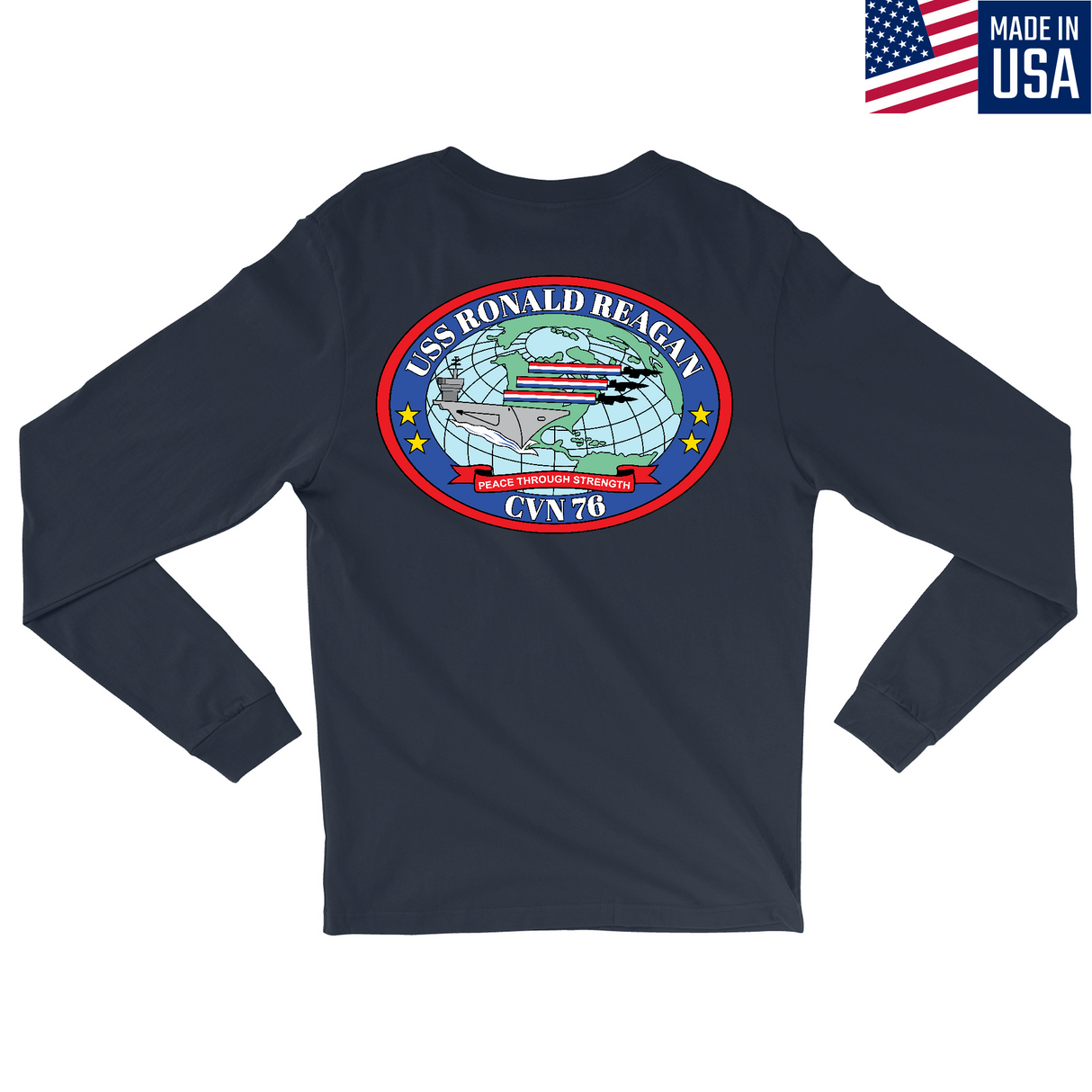 Mens Medium Navy Style_Long Sleeve