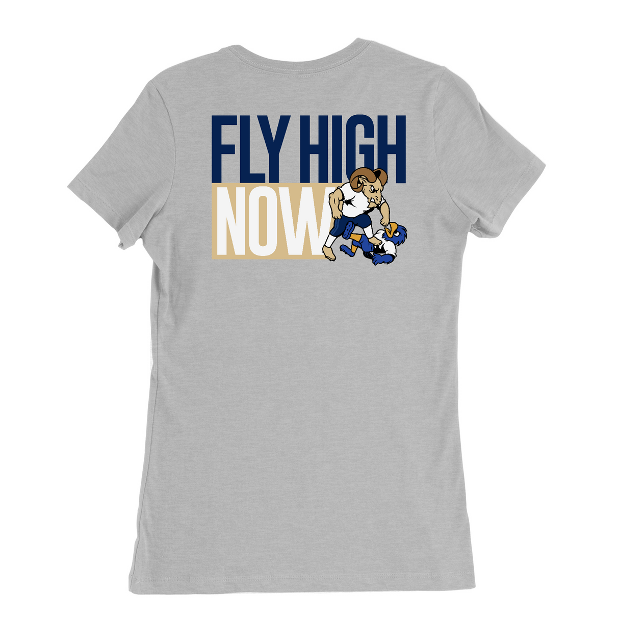 Womens Medium Solid Athletic Grey Style_T-Shirt